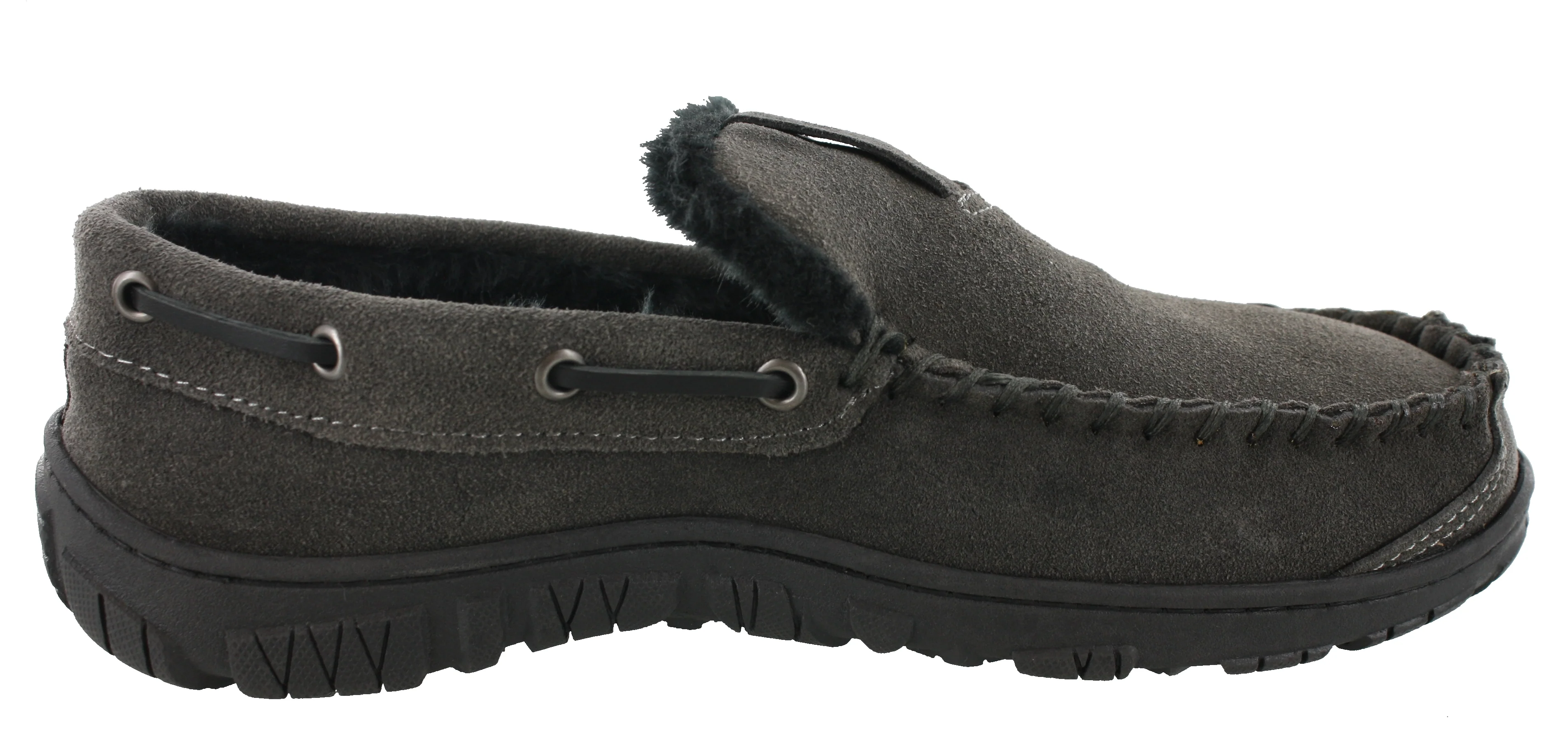 Clarks Men Warm Cozy Easy On Slip On Moccasin Slippers Warren - Image 14