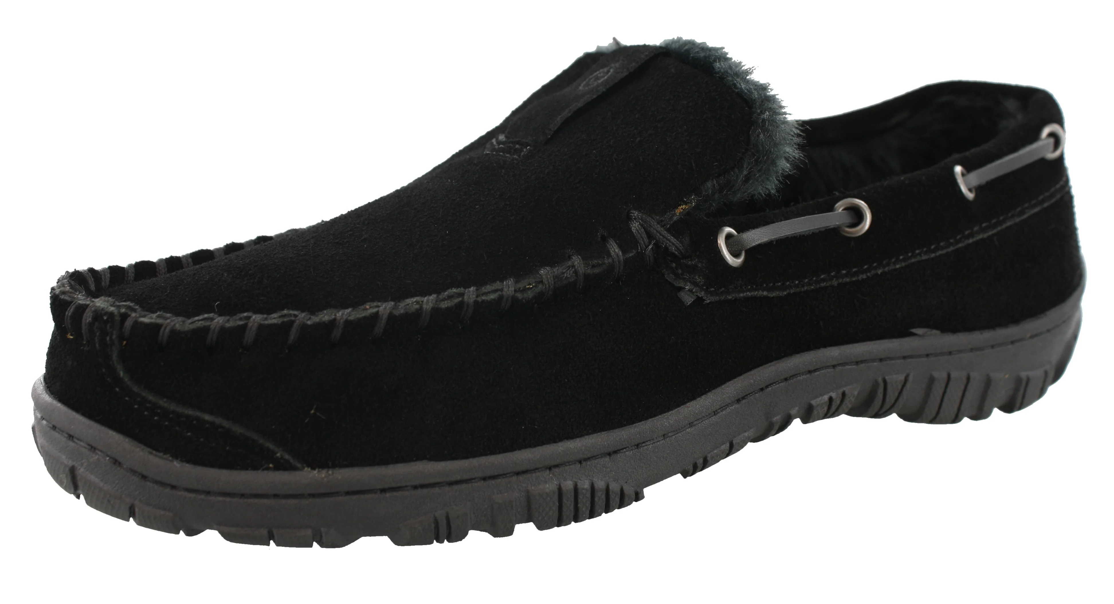 Clarks Men Warm Cozy Easy On Slip On Moccasin Slippers Warren - Image 19