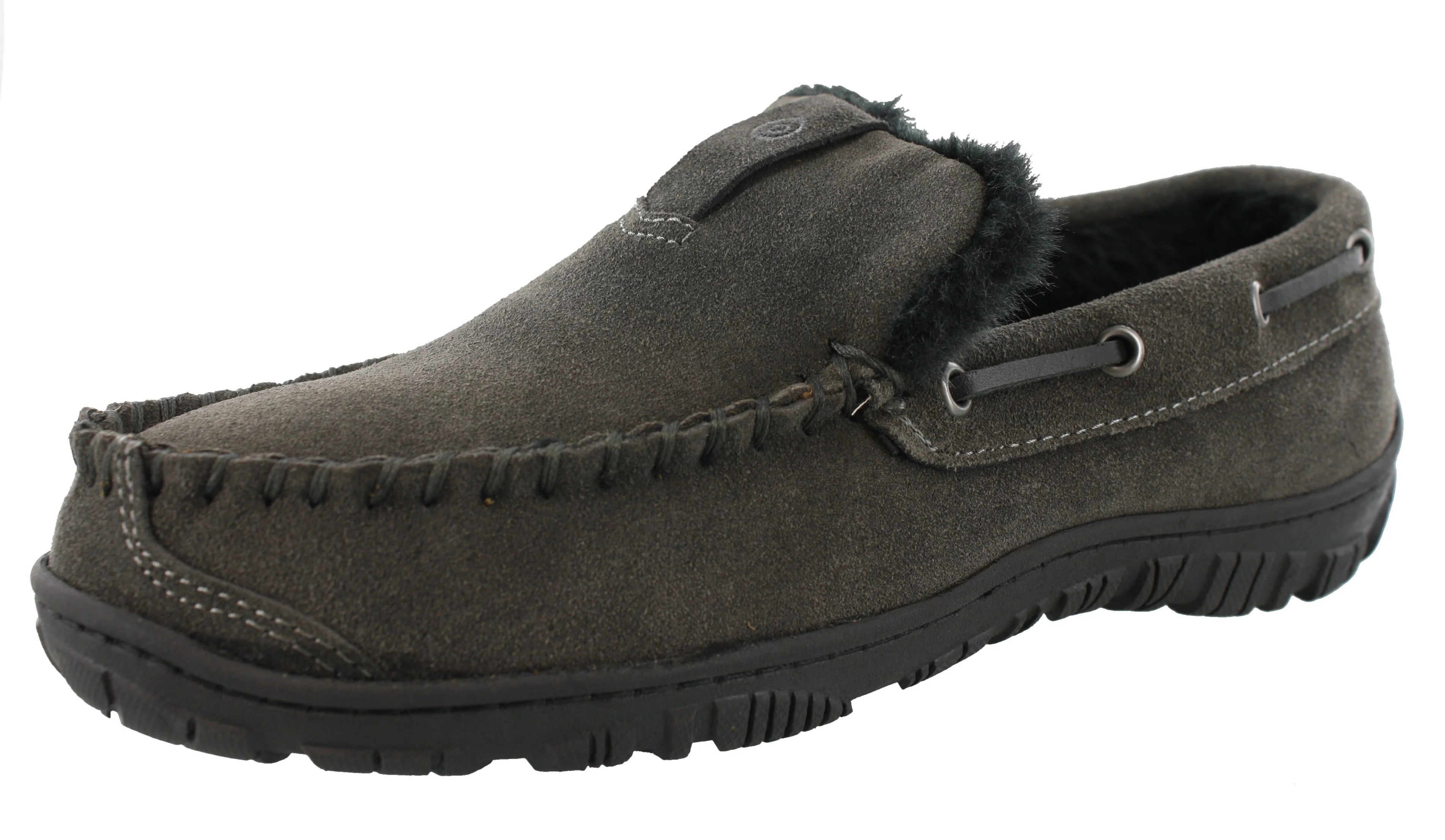 Clarks Men Warm Cozy Easy On Slip On Moccasin Slippers Warren - Image 25