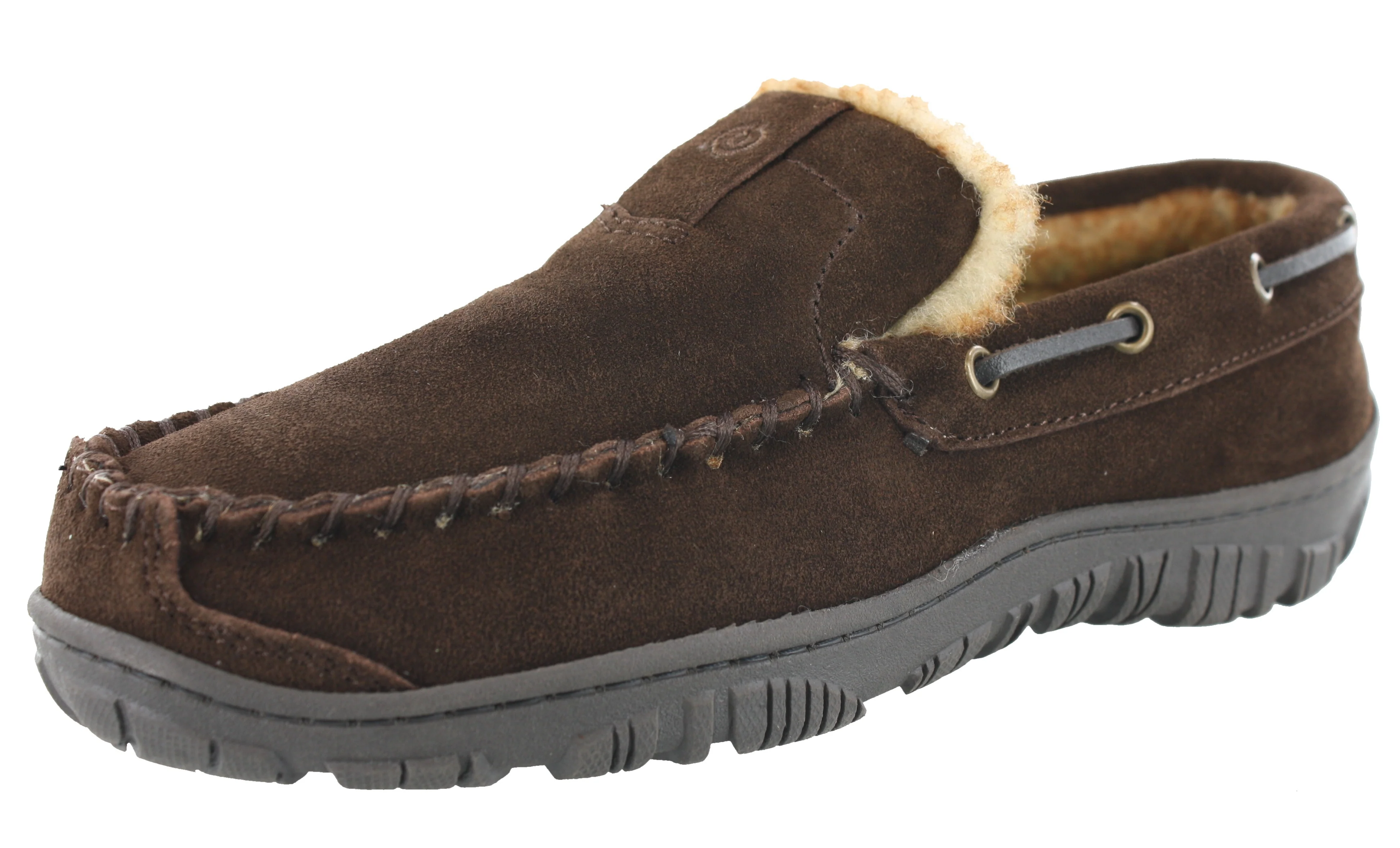 Clarks Men Warm Cozy Easy On Slip On Moccasin Slippers Warren - Image 8
