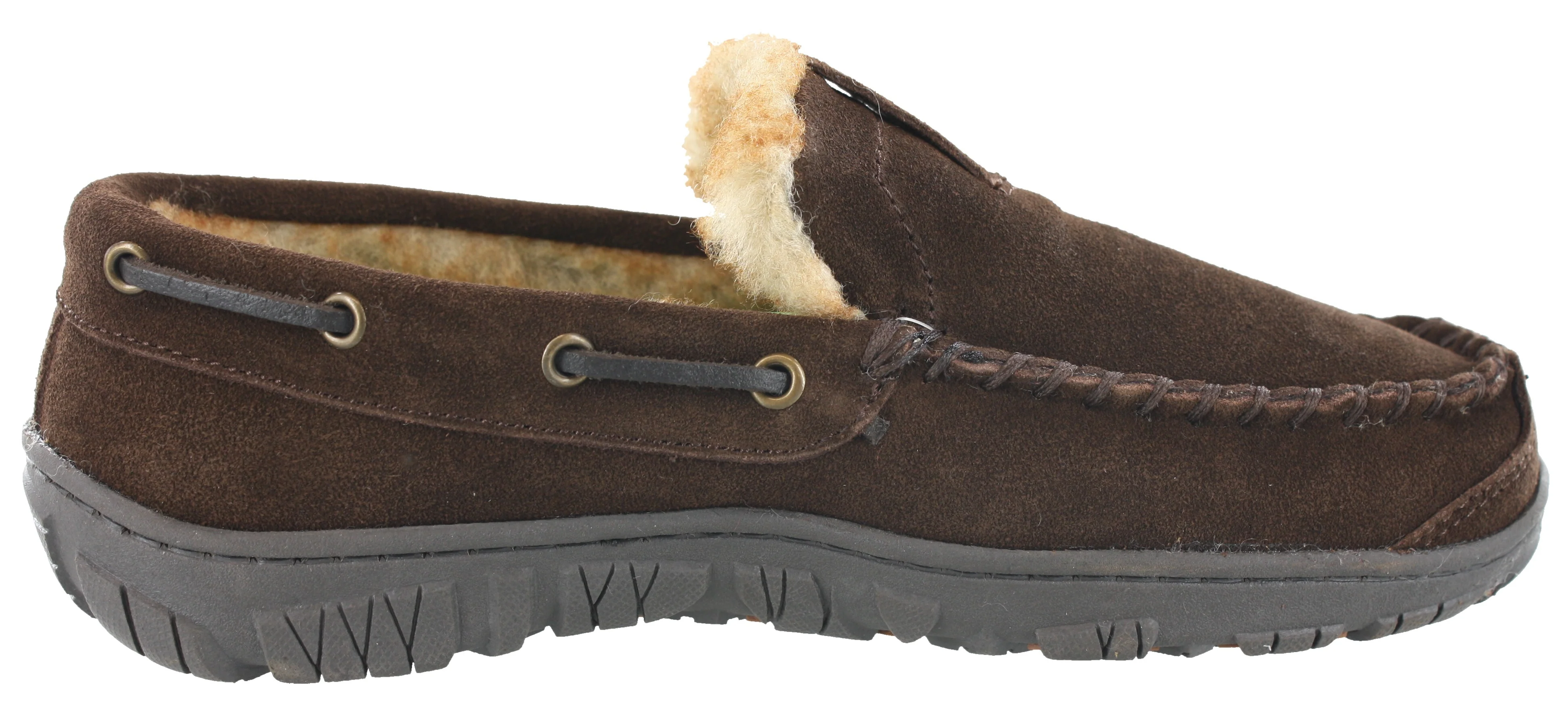 Clarks Men Warm Cozy Easy On Slip On Moccasin Slippers Warren - Image 9