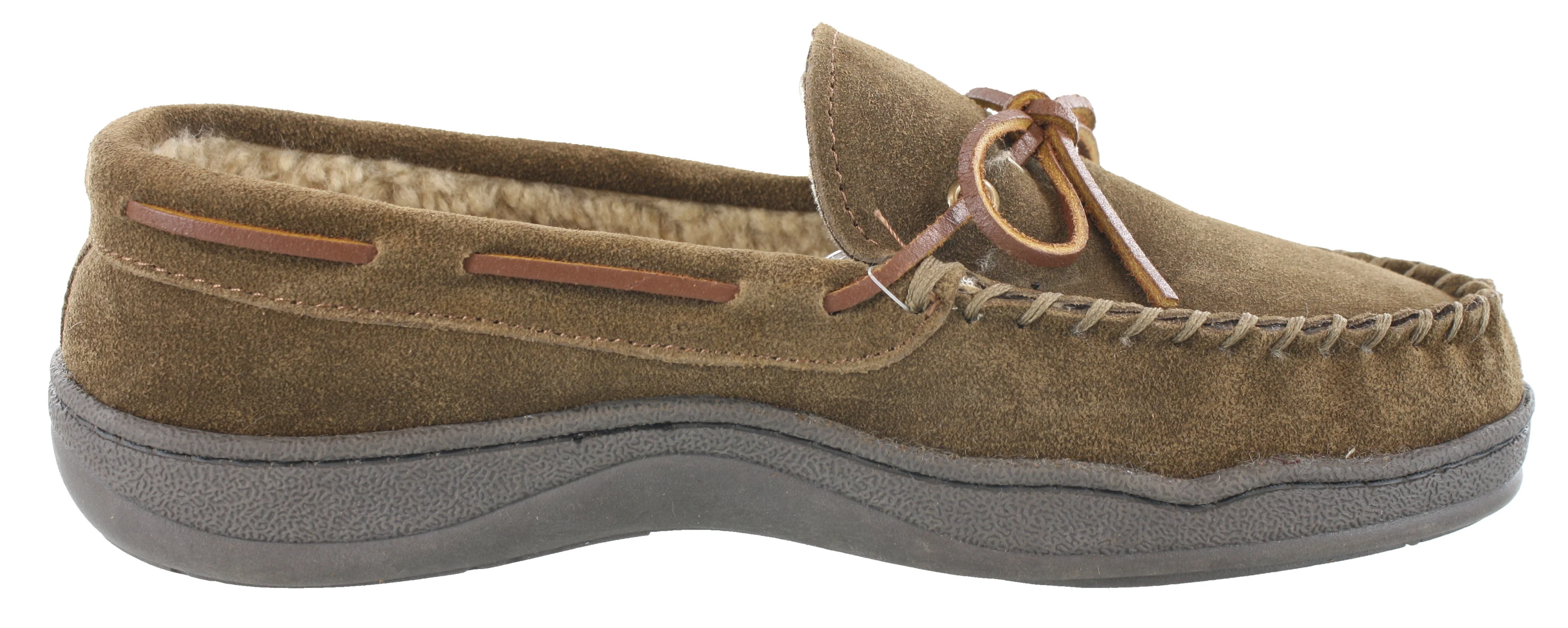 Clarks Men Warm Cozy Slip On Moccasin Winter Slippers Rudy - Image 14