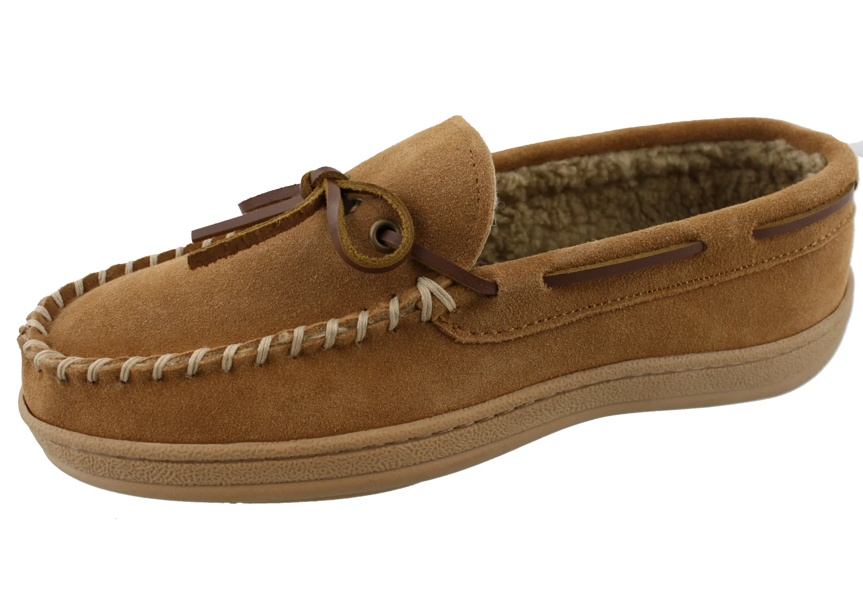 Clarks Men Warm Cozy Slip On Moccasin Winter Slippers Rudy - Image 7
