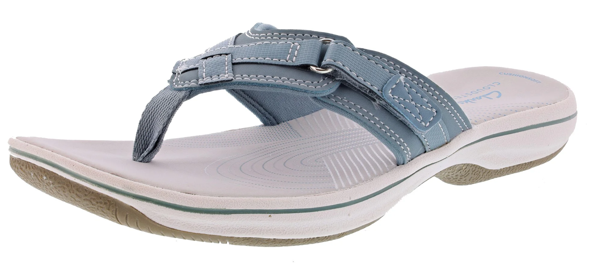 Clarks Women Sandals Lightweight Flip Flops Breeze Sea - Image 124