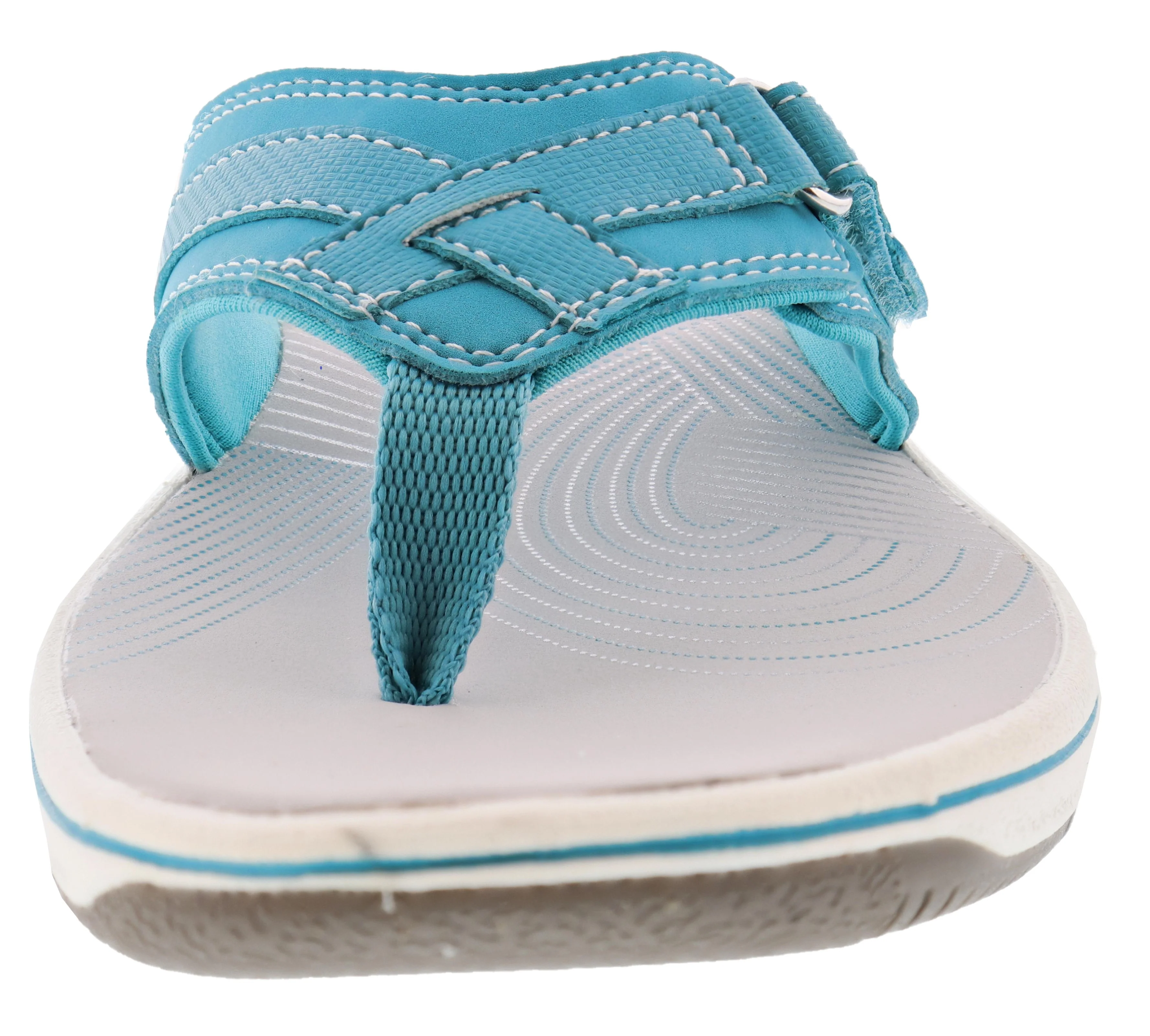 Clarks Women Sandals Lightweight Flip Flops Breeze Sea - Image 33