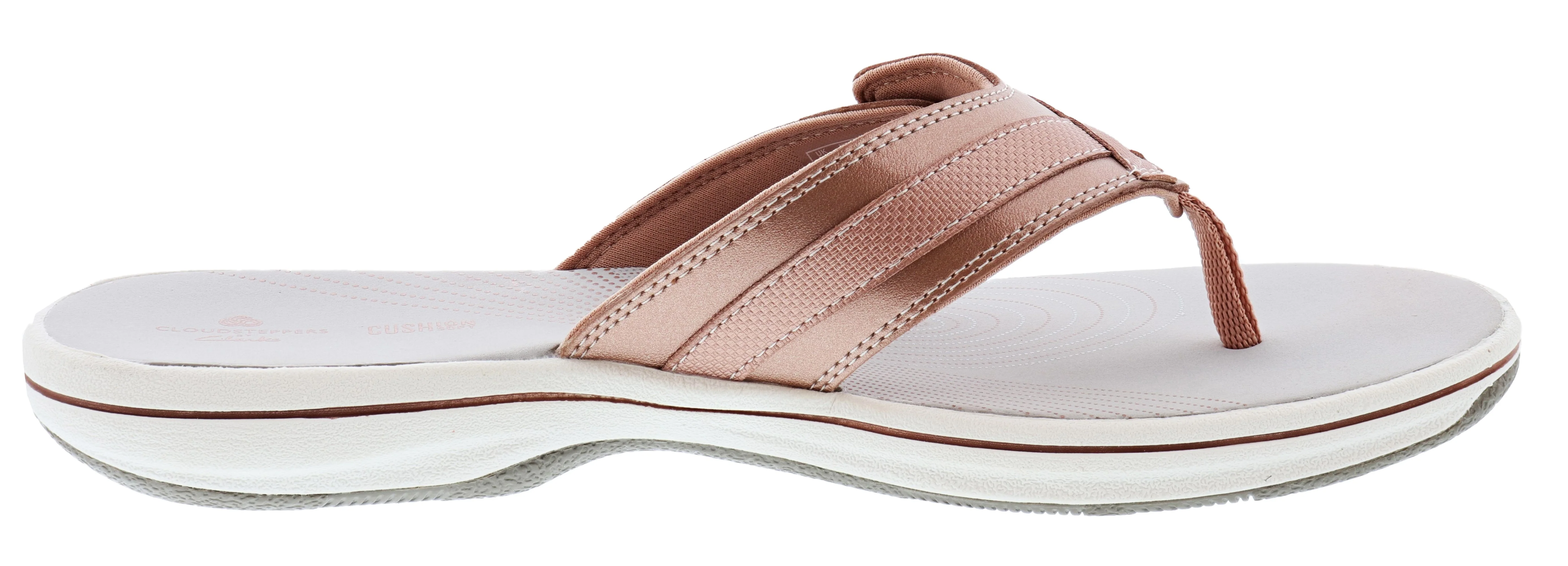 Clarks Women Sandals Lightweight Flip Flops Breeze Sea - Image 50