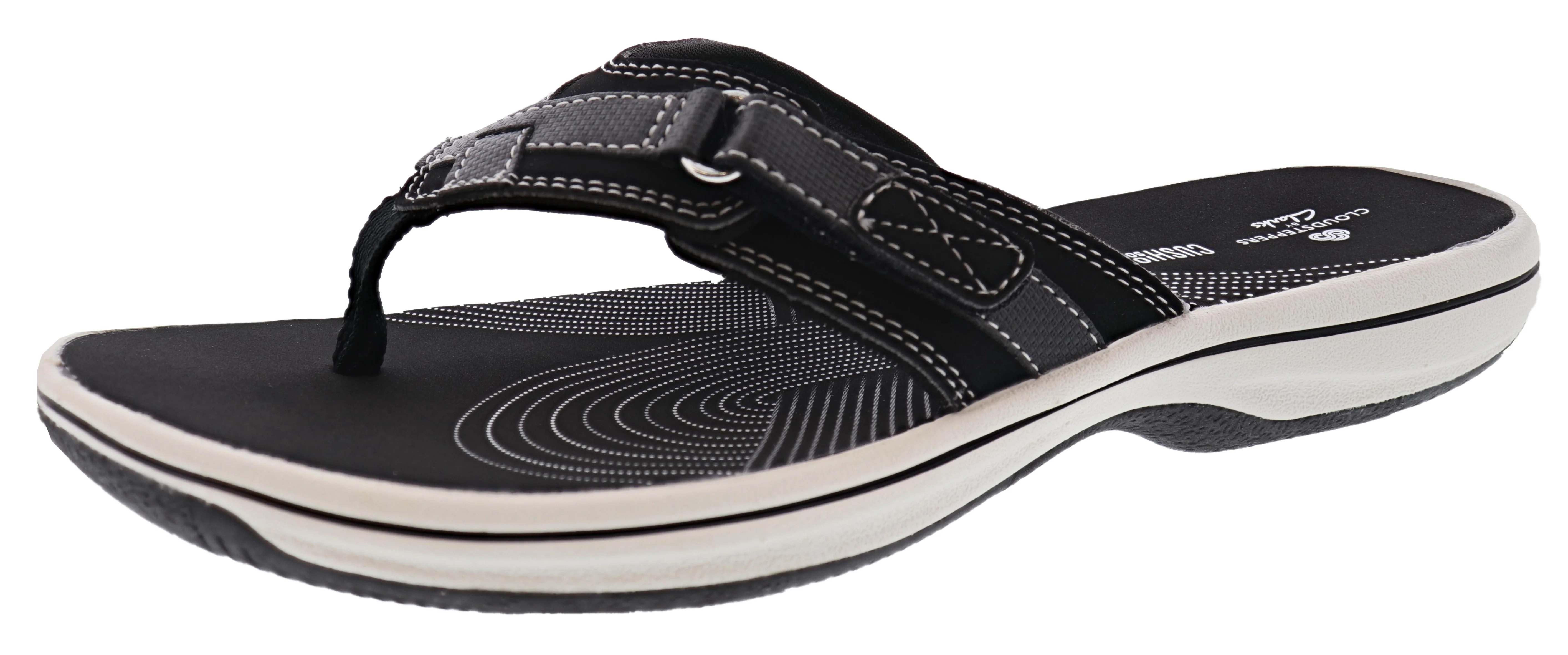 Clarks Women Sandals Lightweight Flip Flops Breeze Sea - Image 55