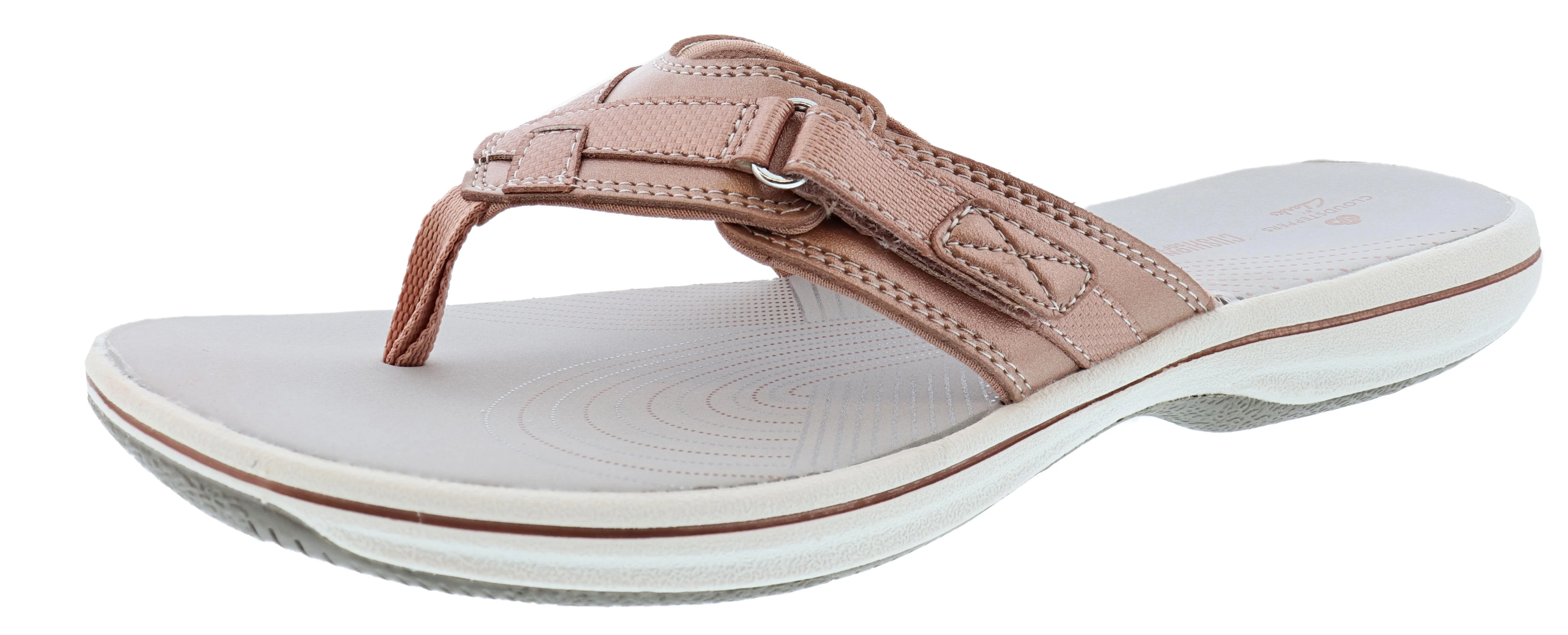 Clarks Women Sandals Lightweight Flip Flops Breeze Sea - Image 63