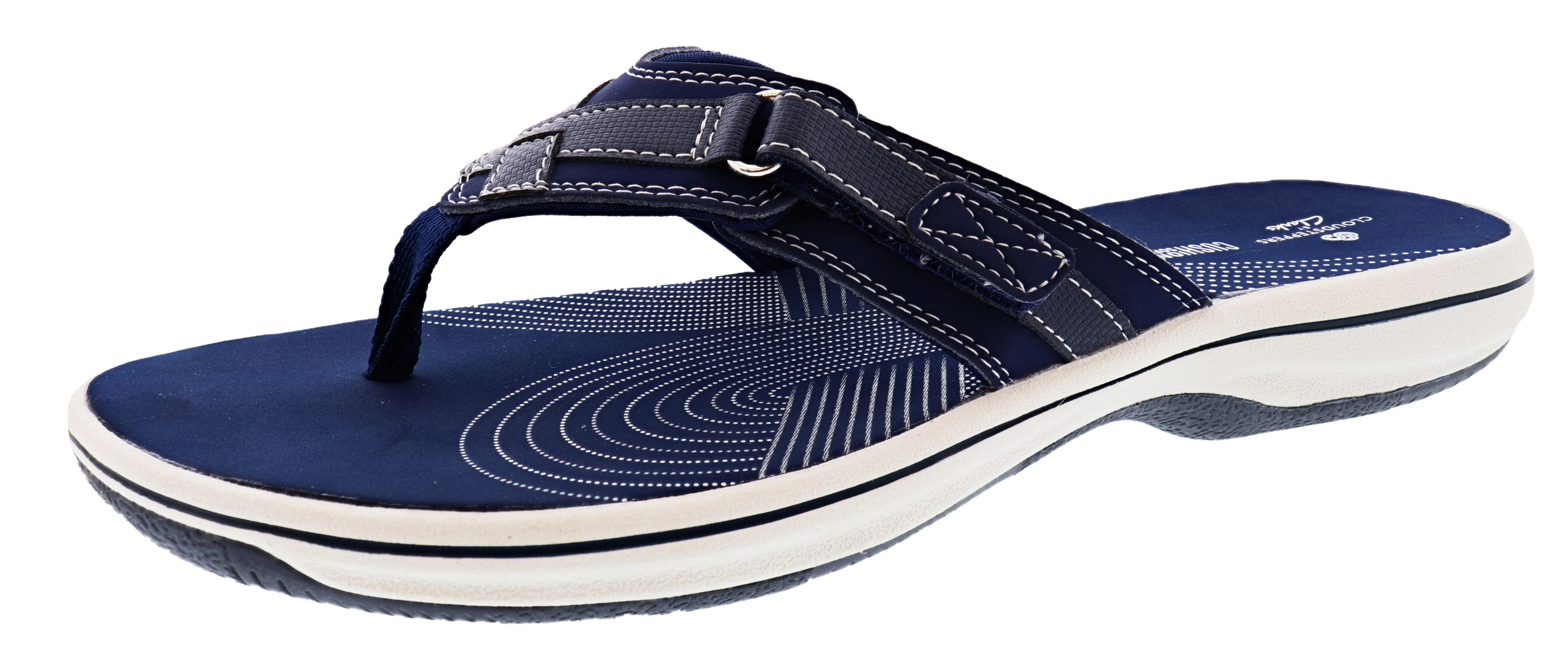 Clarks Women Sandals Lightweight Flip Flops Breeze Sea - Image 7