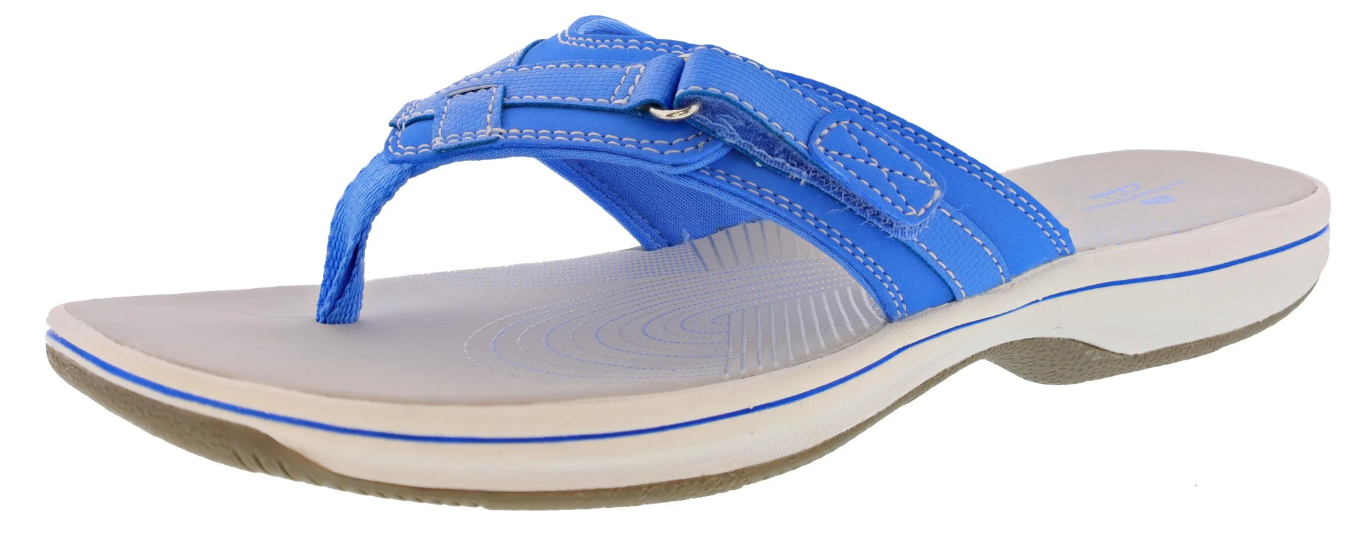 Clarks Women Sandals Lightweight Flip Flops Breeze Sea - Image 89