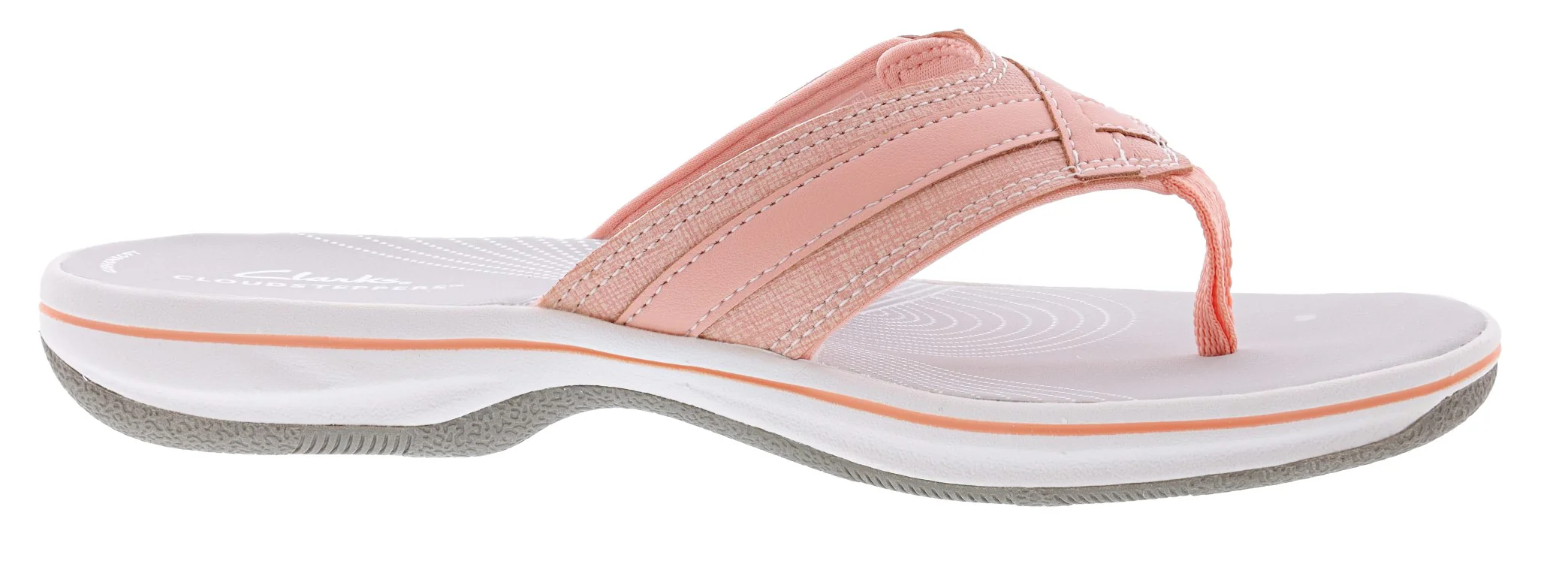 Clarks Women's Breeze Sea Adjustable Strap Comfort Flip Flops - Image 2