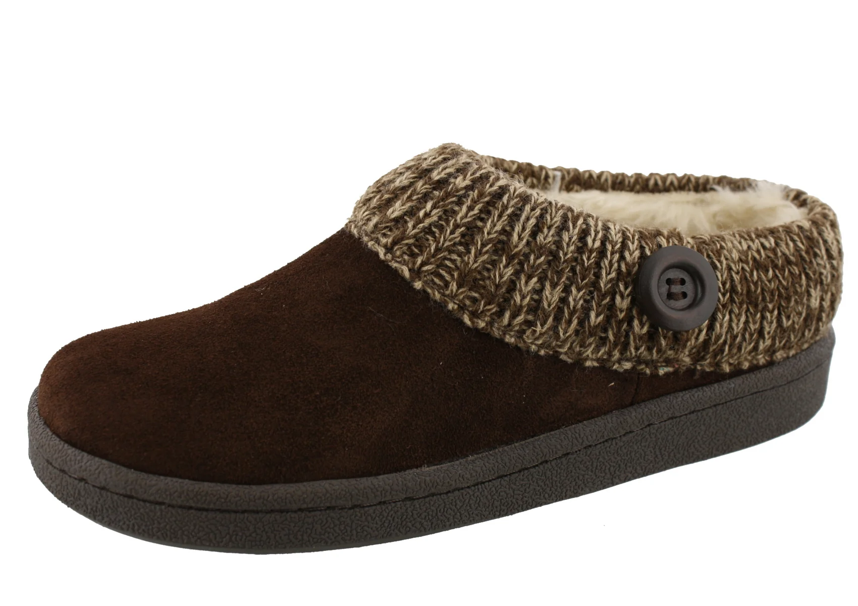 Clarks Women's Knitted Collar Clog Winter Slippers Angelina - Image 7