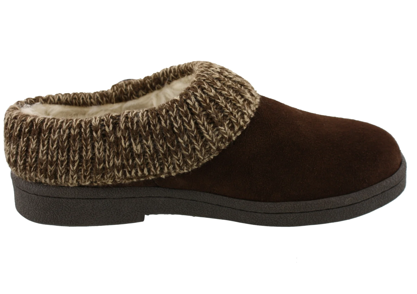 Clarks Women's Knitted Collar Clog Winter Slippers Angelina - Image 8