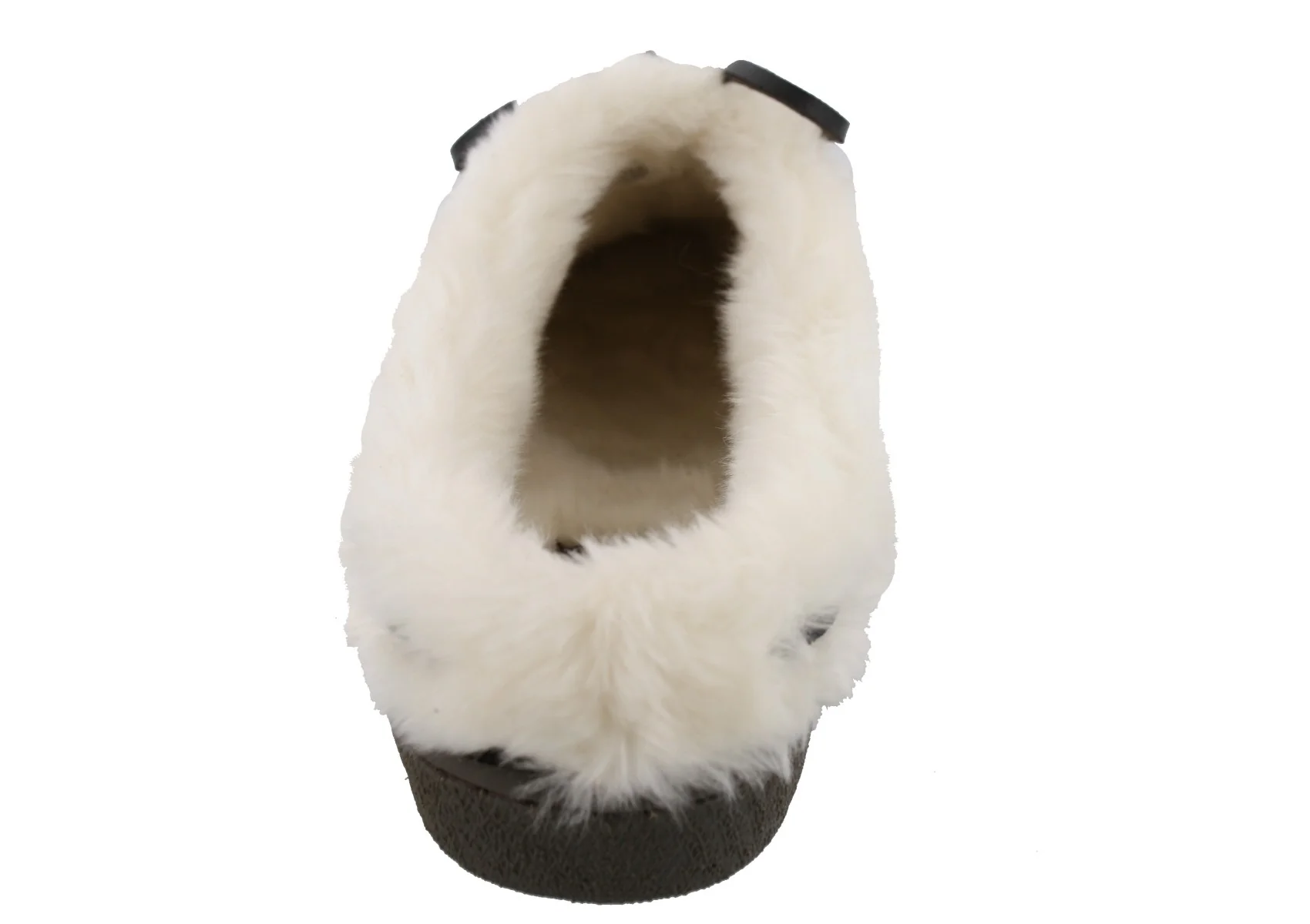Clarks Womens Winter Cozy Fur Easy On Lightweight Suede Slippers - Image 4