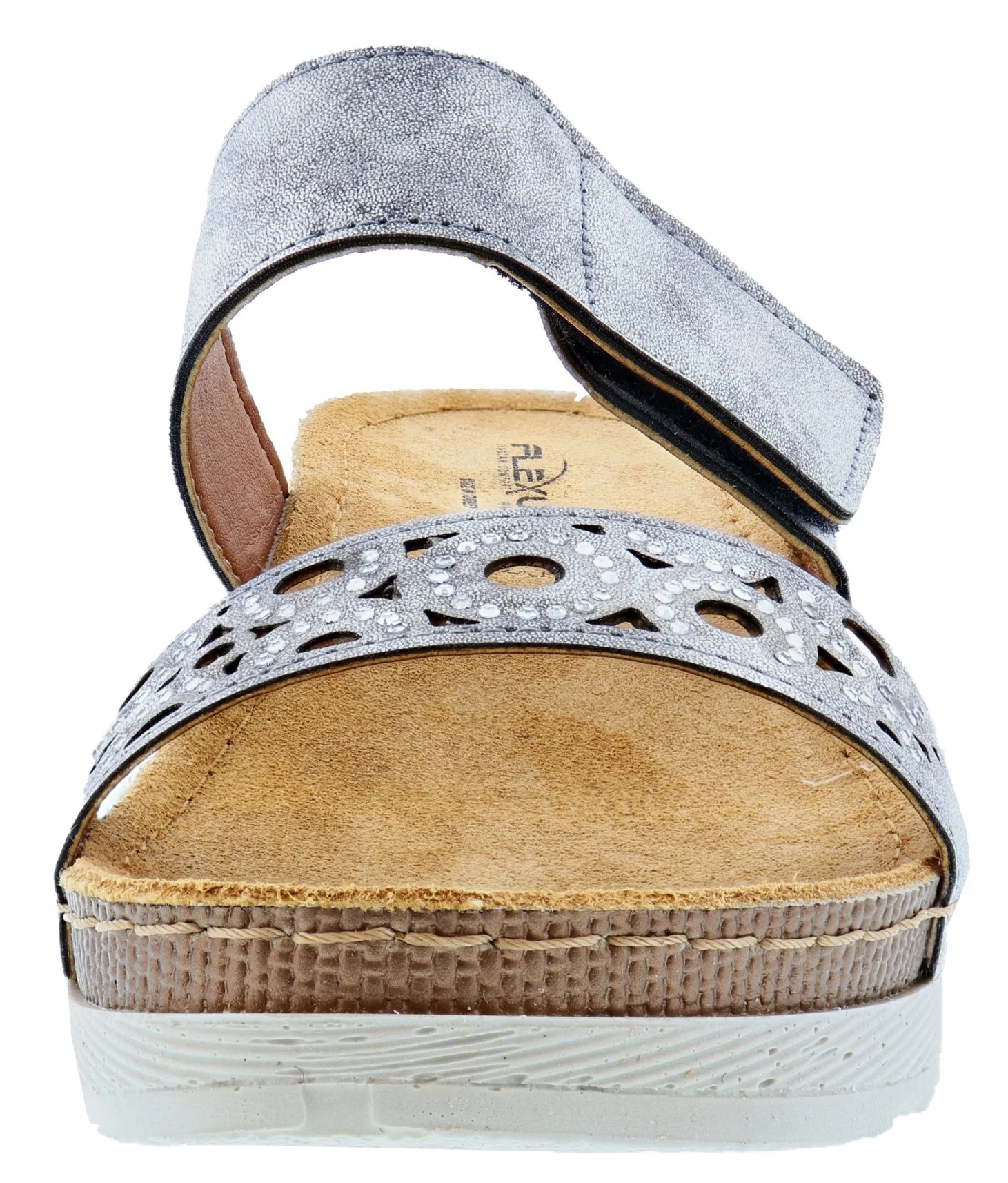 Flexus Women's Kalmia Comfortable Hook & Loop Slide Sandals - Image 3