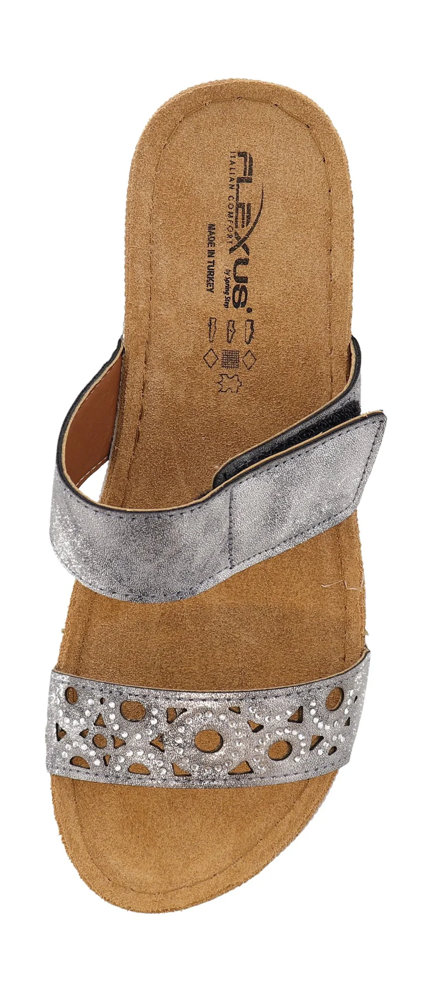 Flexus Women's Kalmia Comfortable Hook & Loop Slide Sandals - Image 5