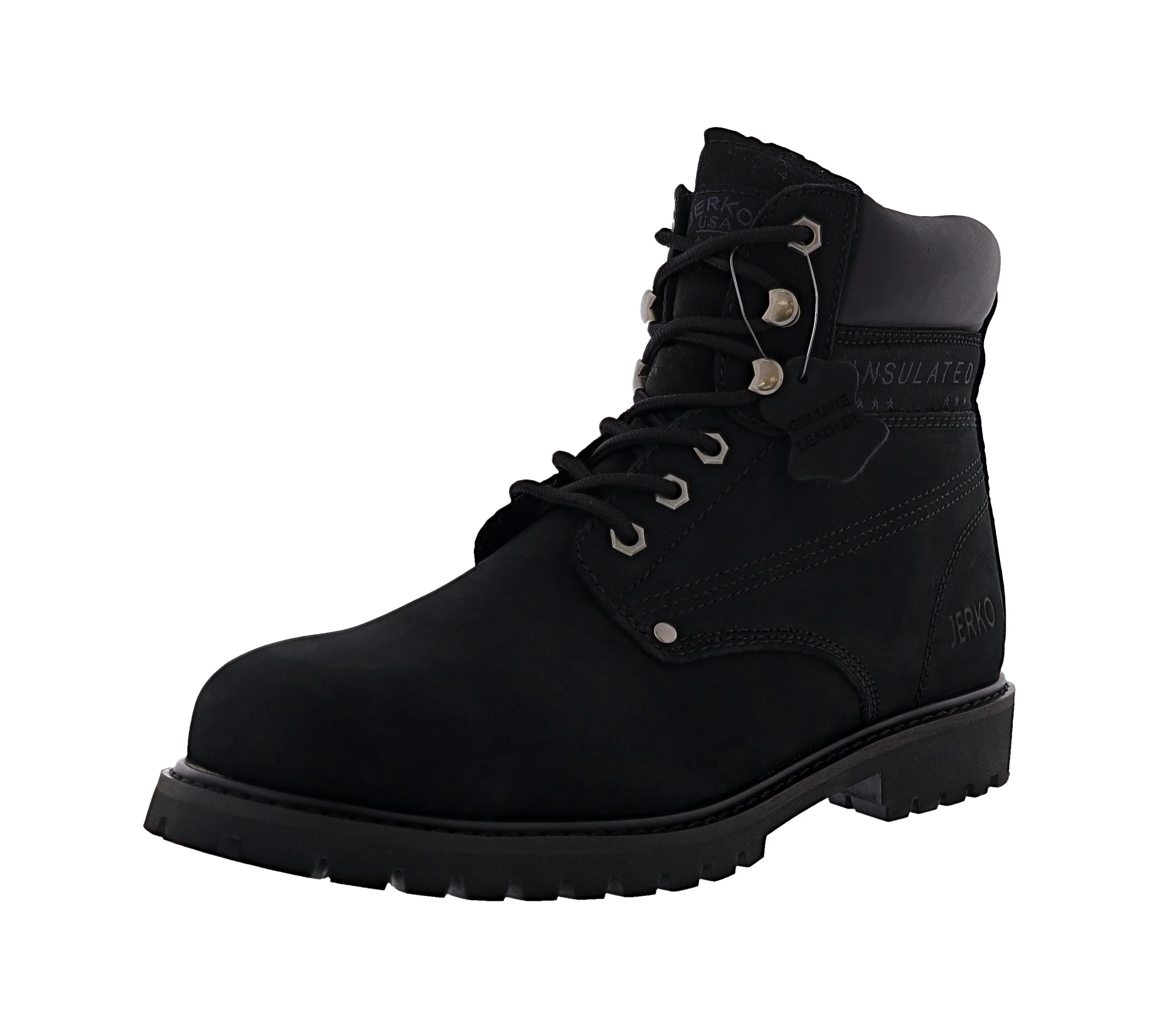 Men's 6” Waterproof Full Grain Leather Slip Resistant Steel Toe Work Boots - Image 7