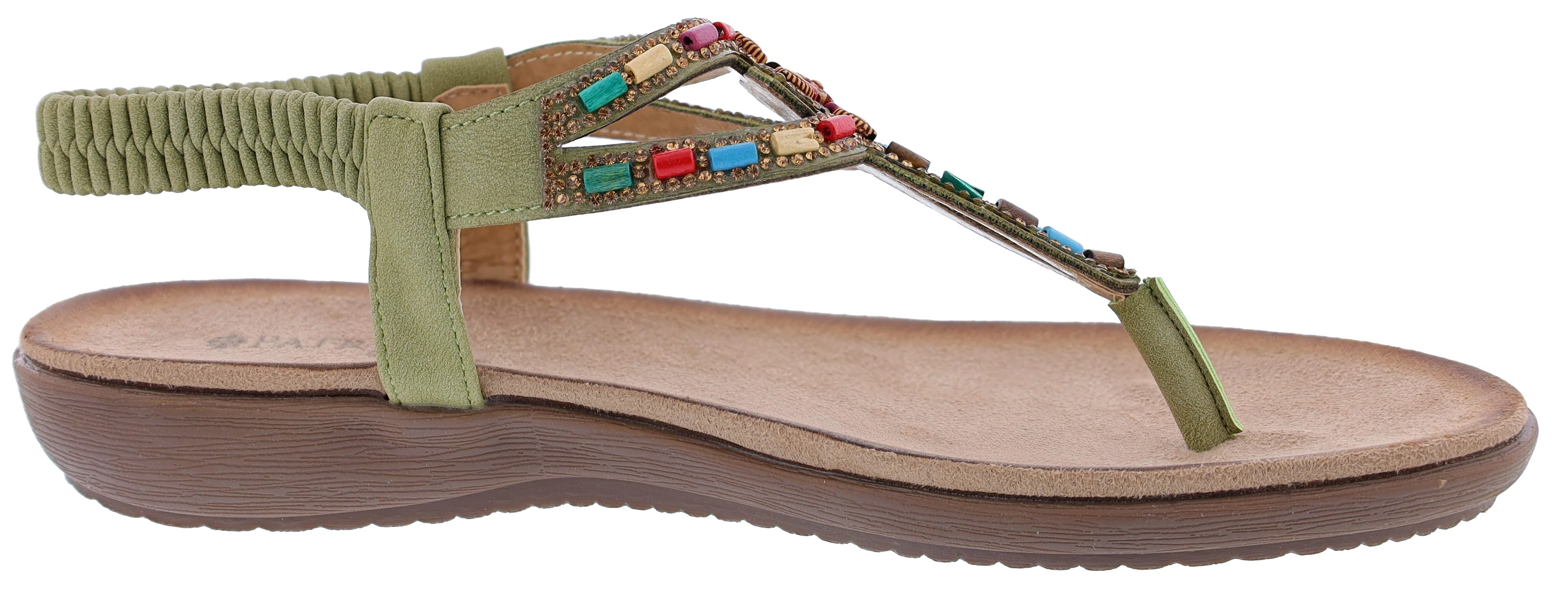 Patrizia Crema Wedge Thong Sandals By Spring Step - Image 7