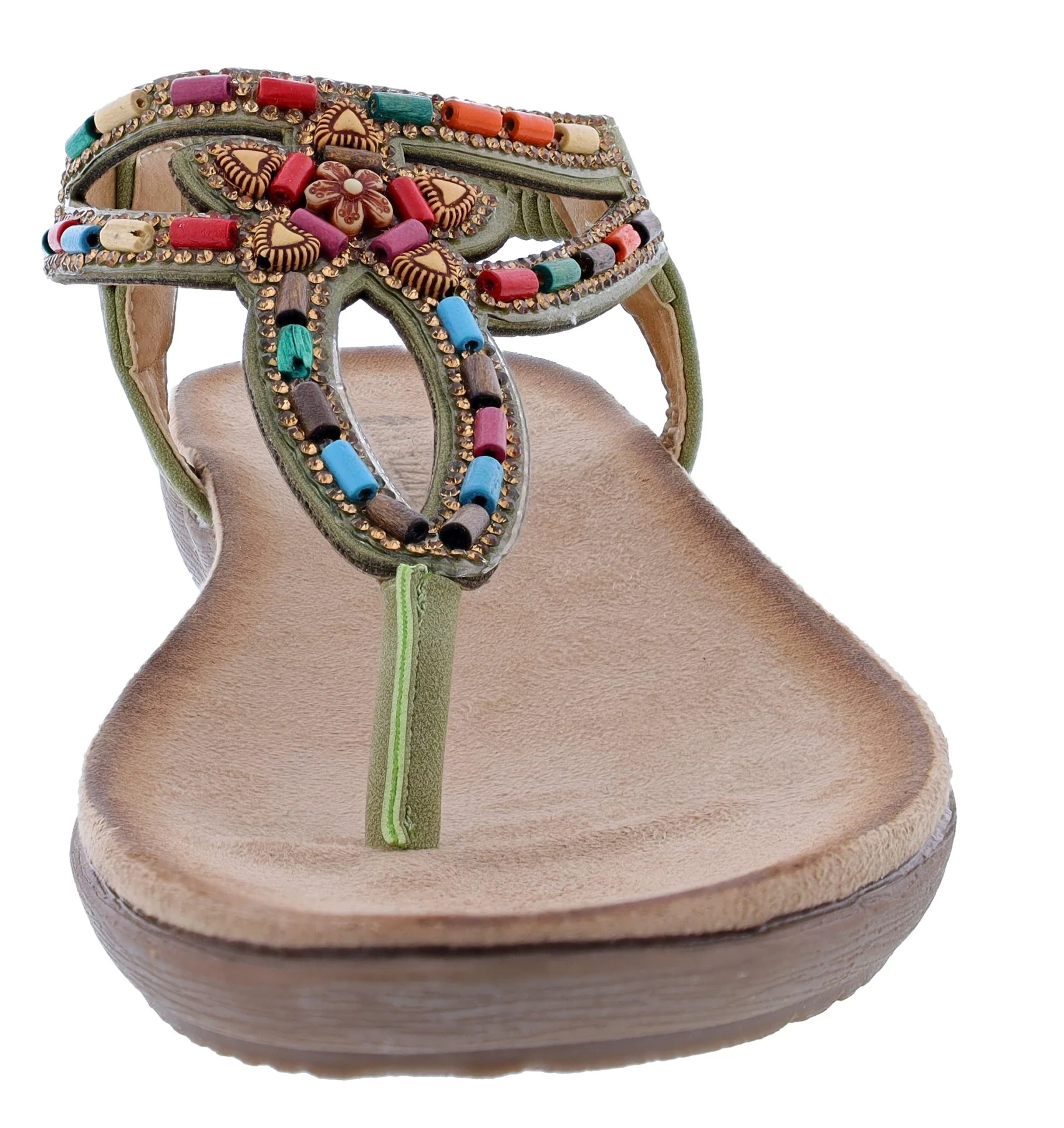 Patrizia Crema Wedge Thong Sandals By Spring Step - Image 8