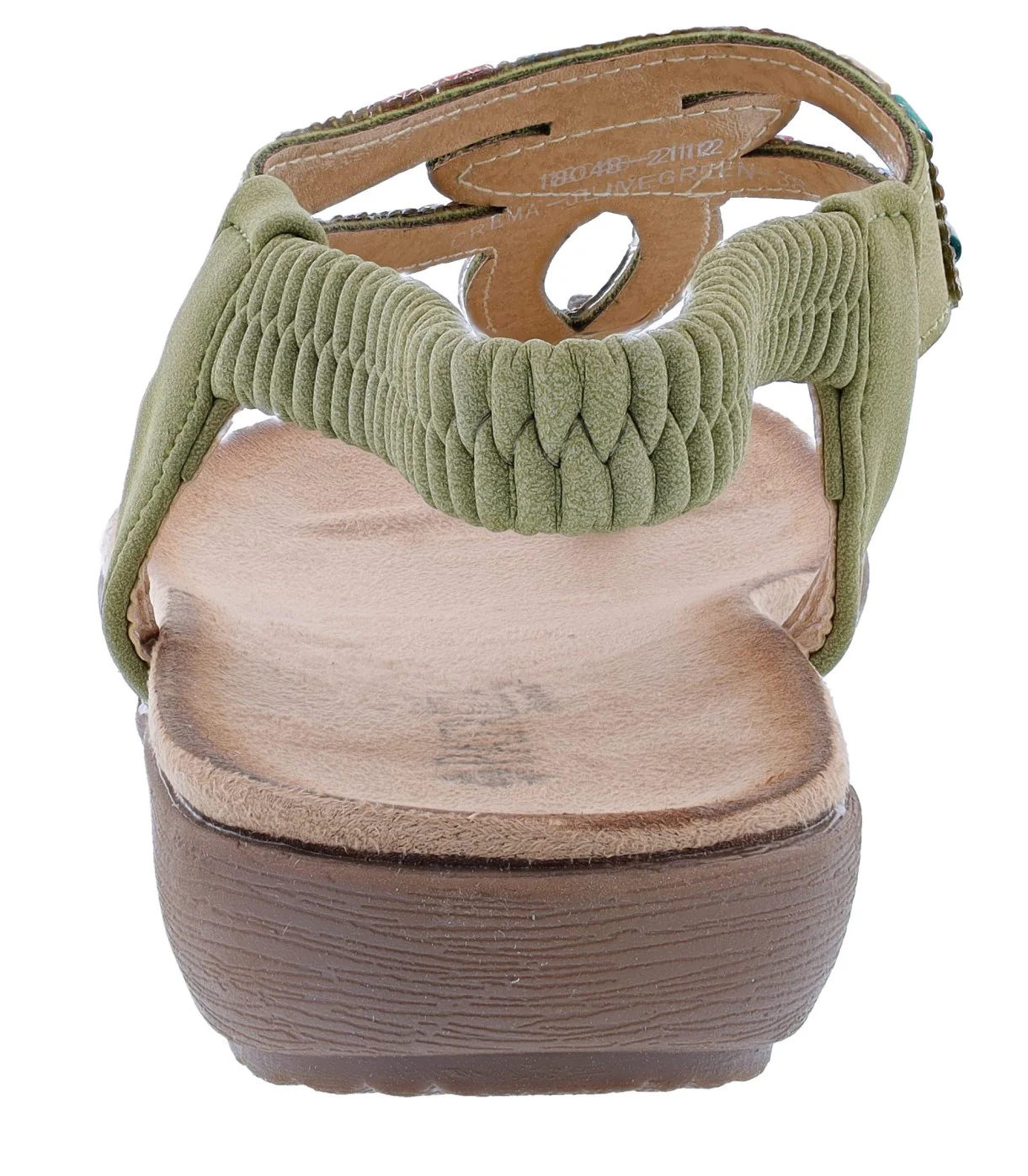 Patrizia Crema Wedge Thong Sandals By Spring Step - Image 9