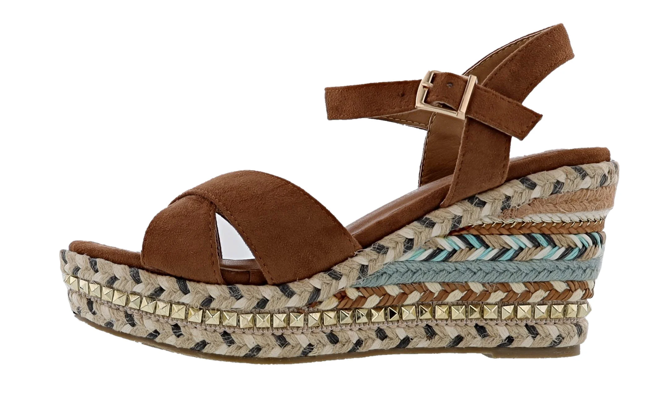 Patrizia Sloane Studded Wedge Sandals By Spring Step - Image 6
