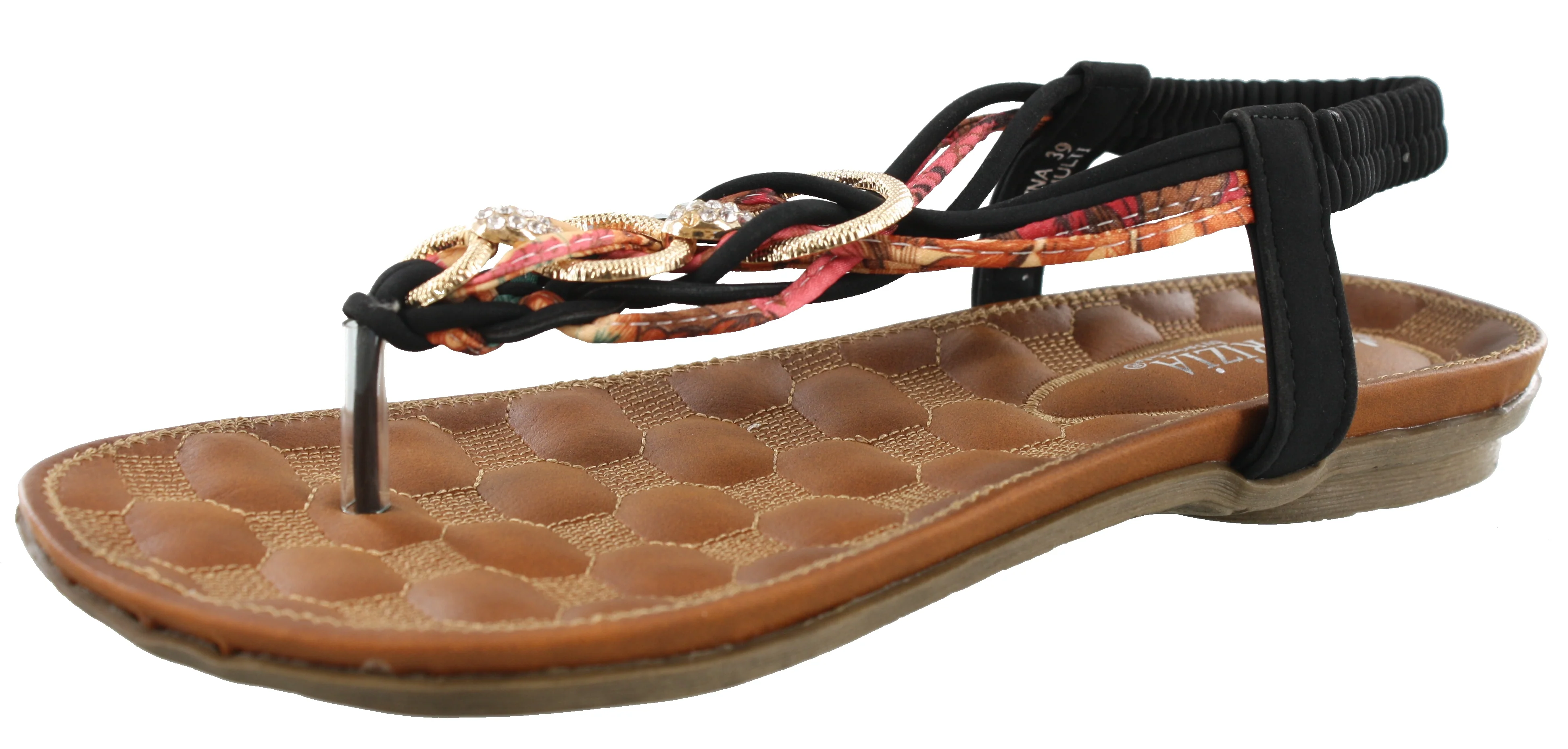 Patrizia Womens Gadelina Lightweight Summer T-Strap Sandals - Image 17