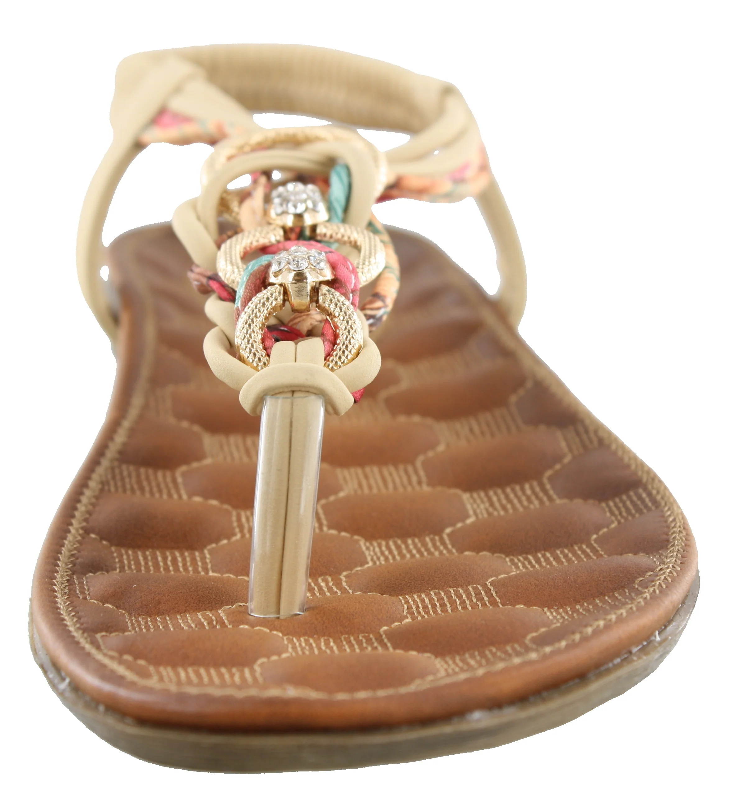 Patrizia Womens Gadelina Lightweight Summer T-Strap Sandals - Image 3