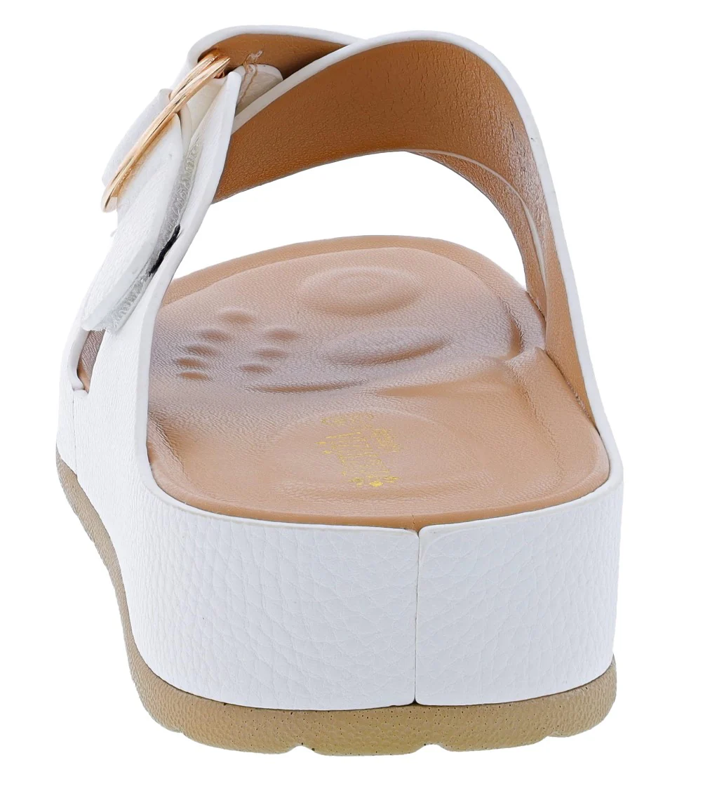 Patrizia Women's Rutha Adjustable Strap Slide Sandals By Spring Step - Image 4