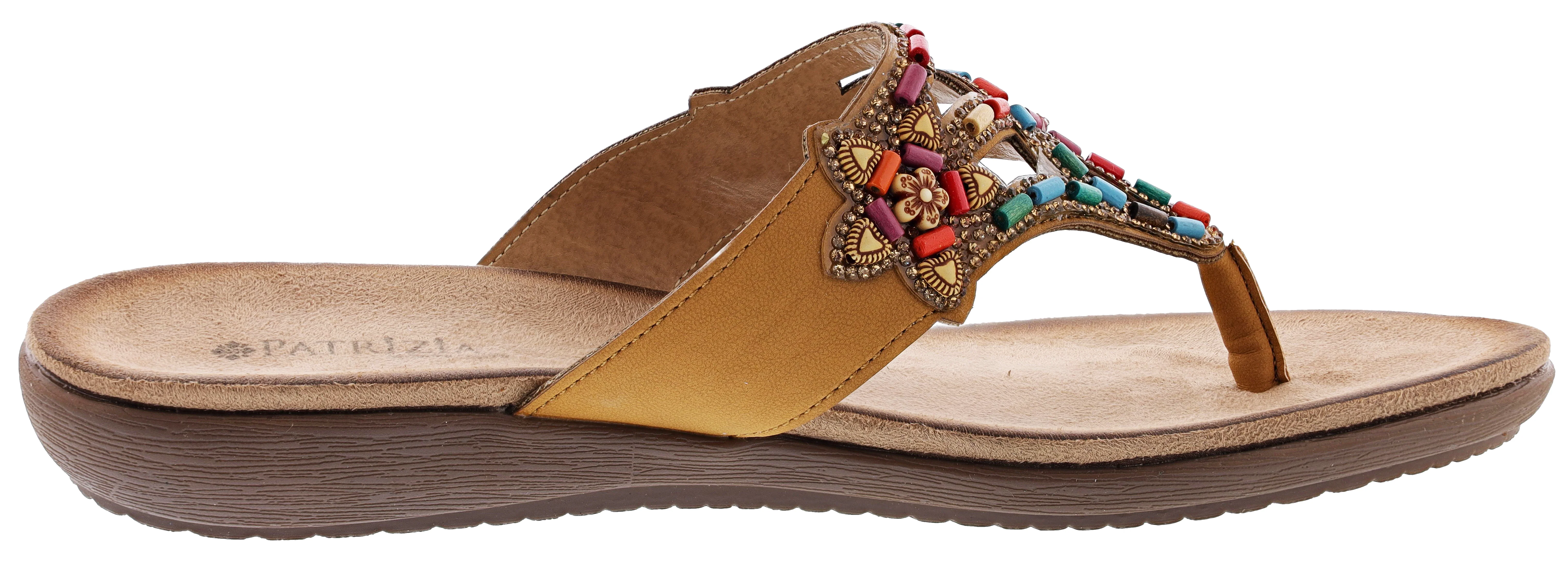 Patrizia Women's Vizzan Embroidered Thong sandals - Image 7