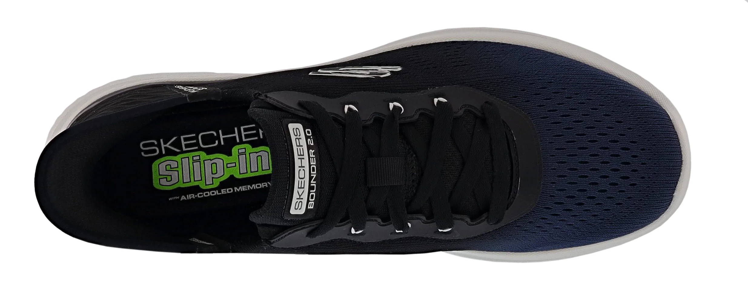 Skechers Men's Bounder 2.0 Tellem Lace Up Hands Free Slip Ins Walking Shoes - Image 6