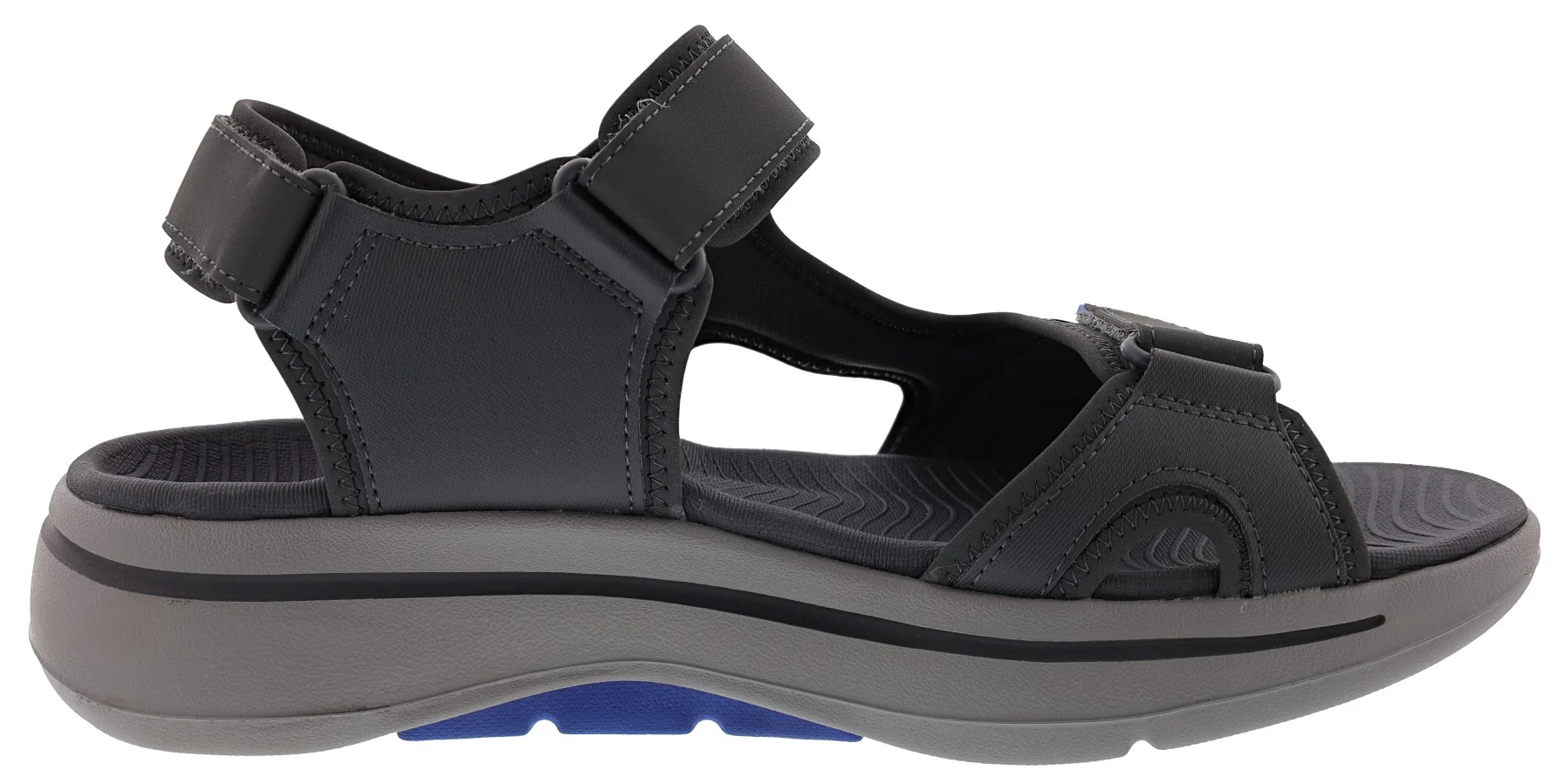 Skechers Men's Go Walk Arch Fit Sandal Mission Hook & Loop Strap Sandals - Image 11