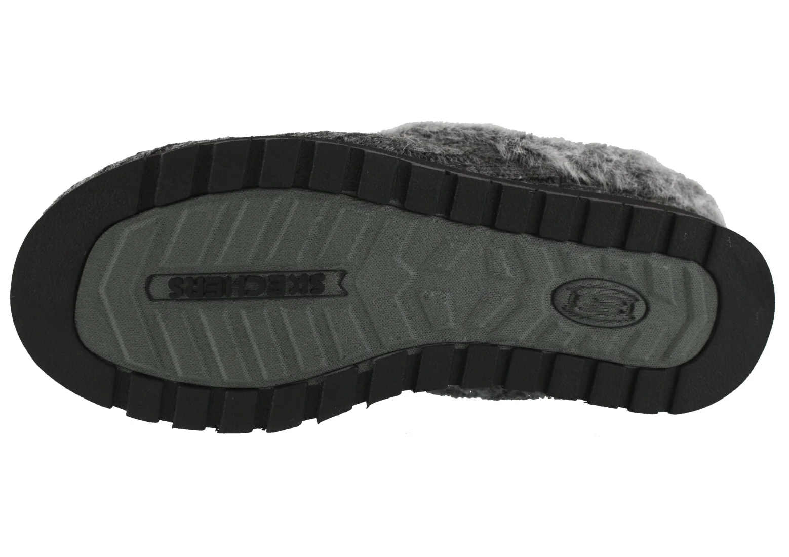 Skechers Women Wide Width Furry Cozy Open Back Slippers Ice Angel - Image 11