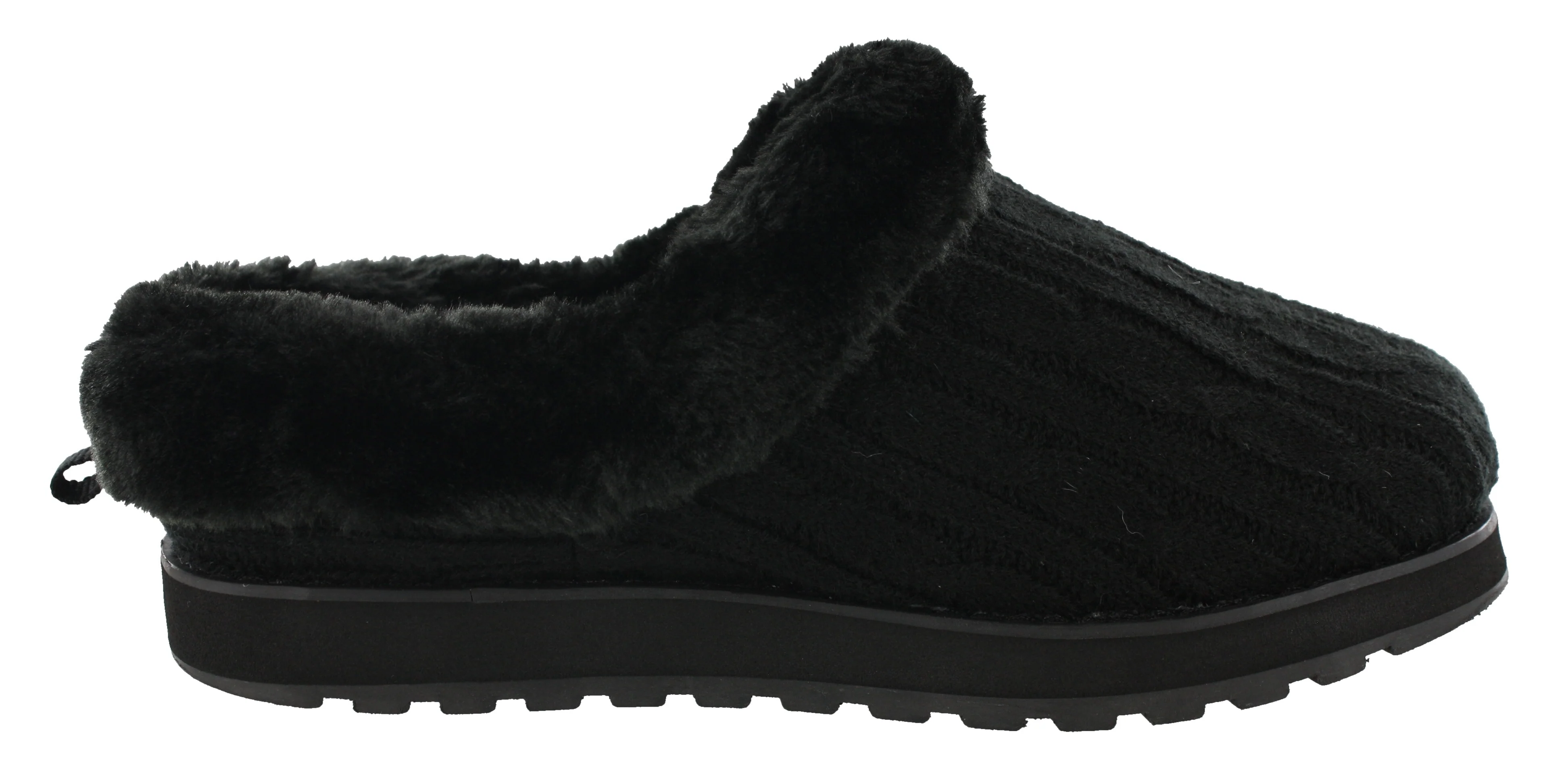 Skechers Women Wide Width Furry Cozy Open Back Slippers Ice Angel - Image 12