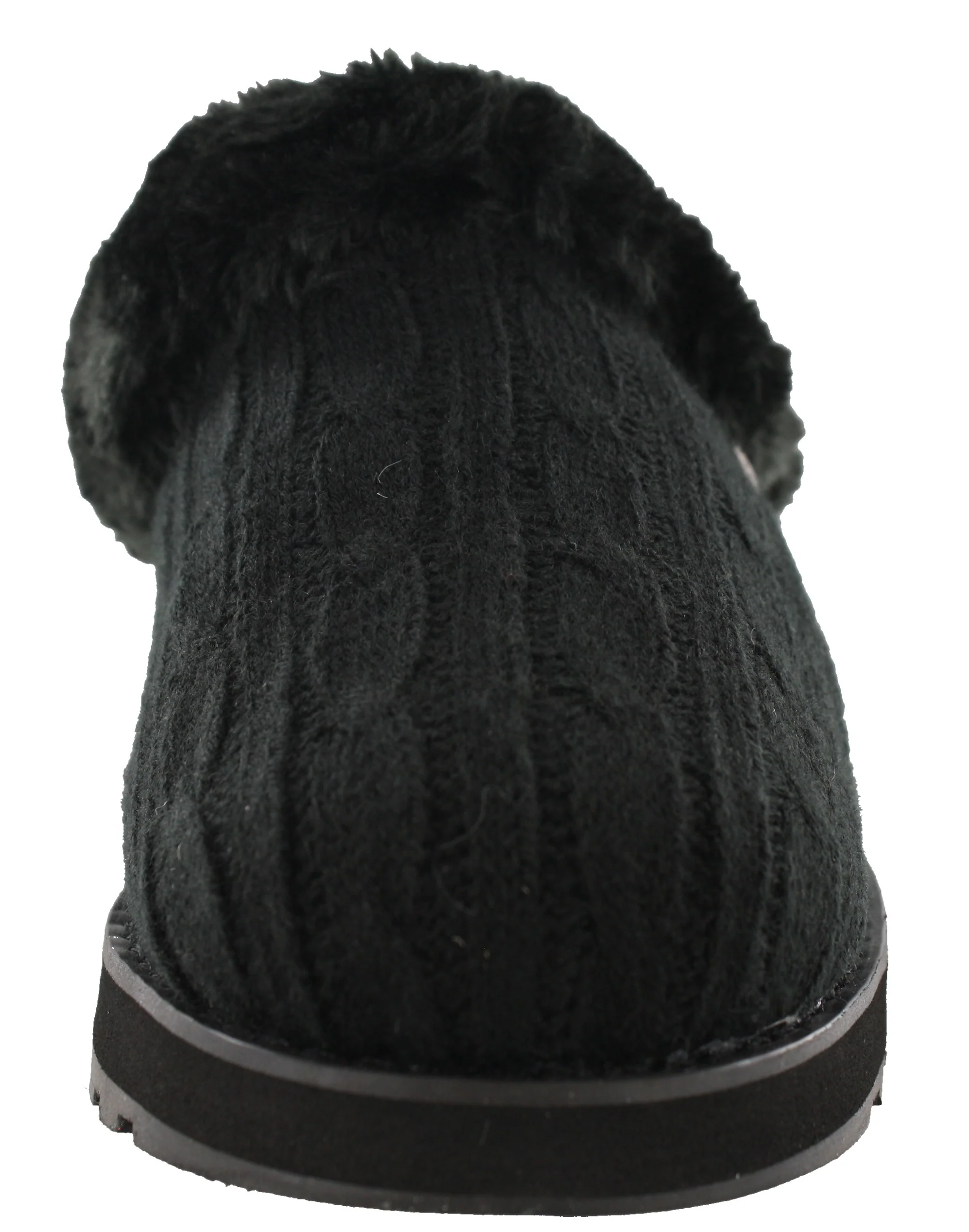 Skechers Women Wide Width Furry Cozy Open Back Slippers Ice Angel - Image 13
