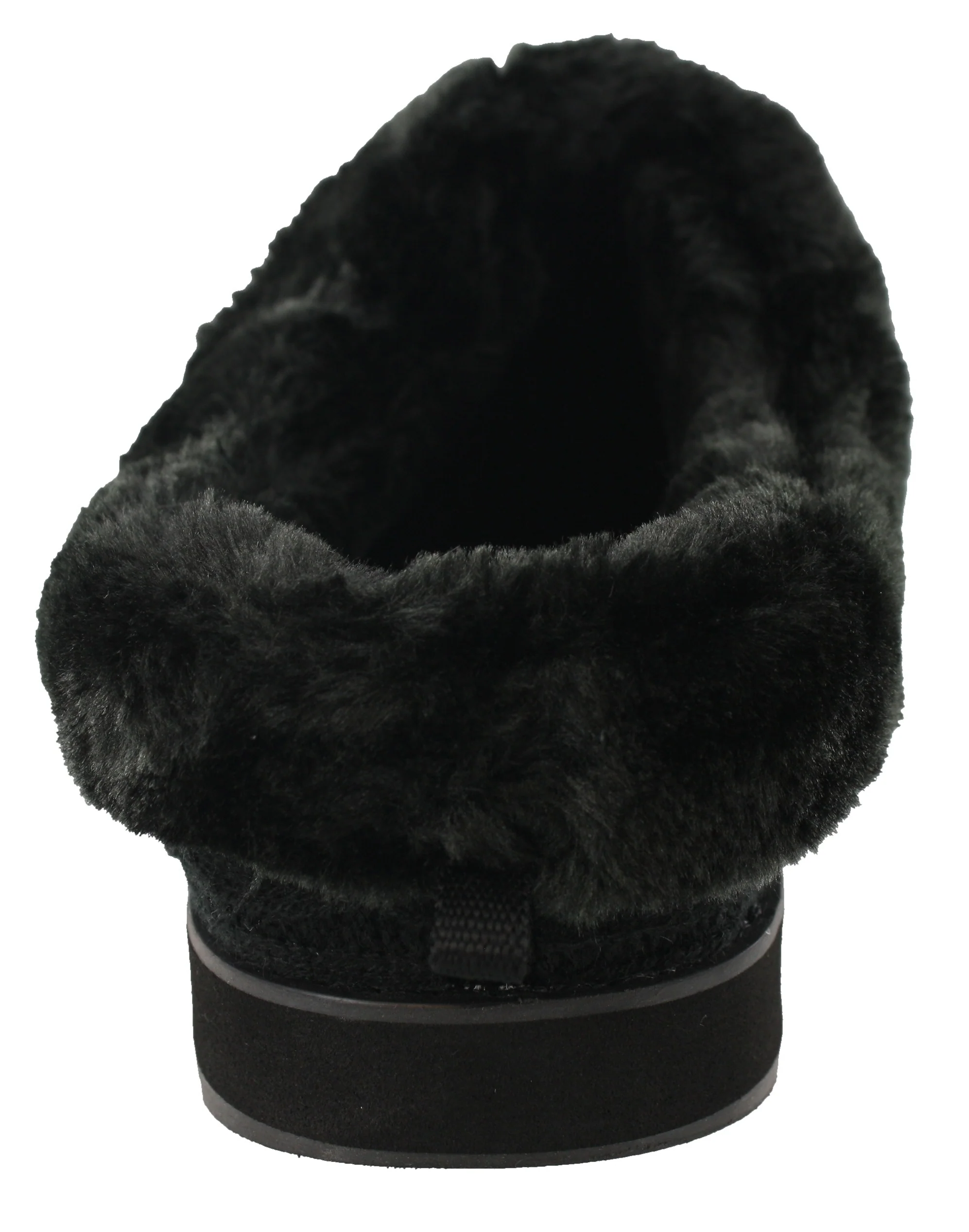 Skechers Women Wide Width Furry Cozy Open Back Slippers Ice Angel - Image 14