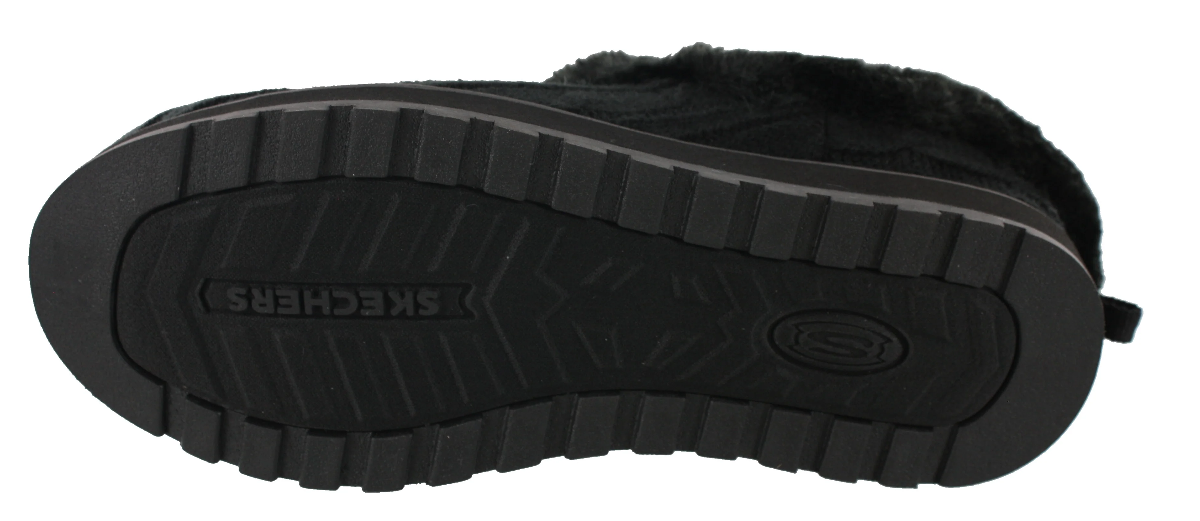 Skechers Women Wide Width Furry Cozy Open Back Slippers Ice Angel - Image 15