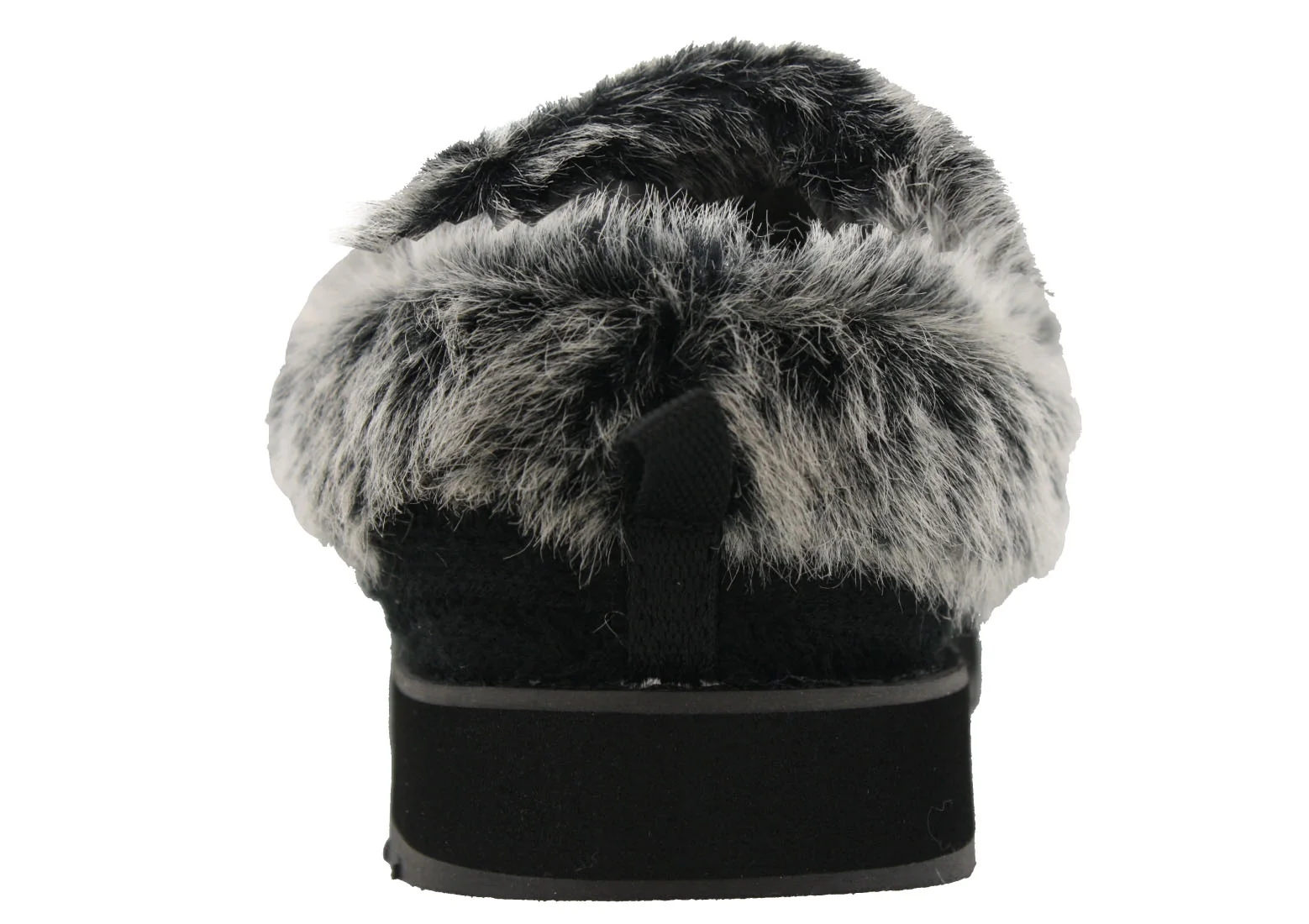 Skechers Women Wide Width Furry Cozy Open Back Slippers Ice Angel - Image 5