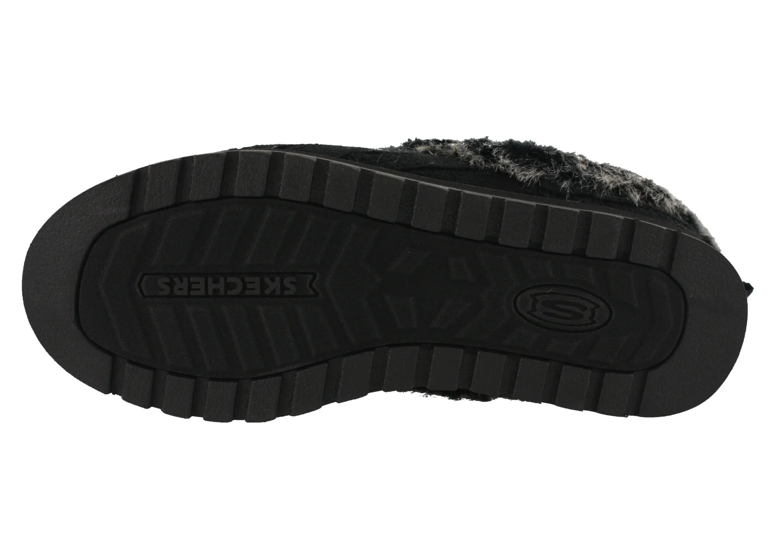 Skechers Women Wide Width Furry Cozy Open Back Slippers Ice Angel - Image 6