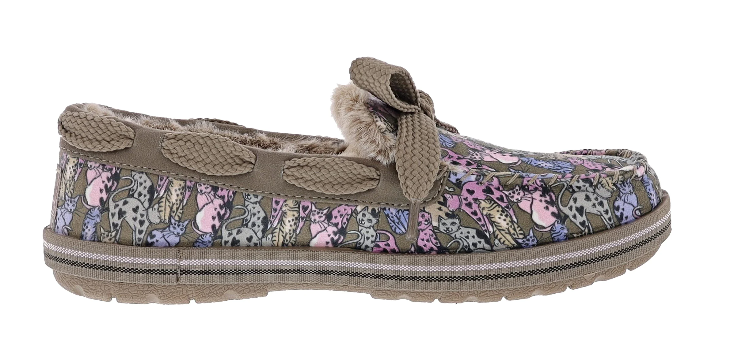 Skechers Women's Bobs Too Cozy Cats Meow Slip On Slippers - Image 2