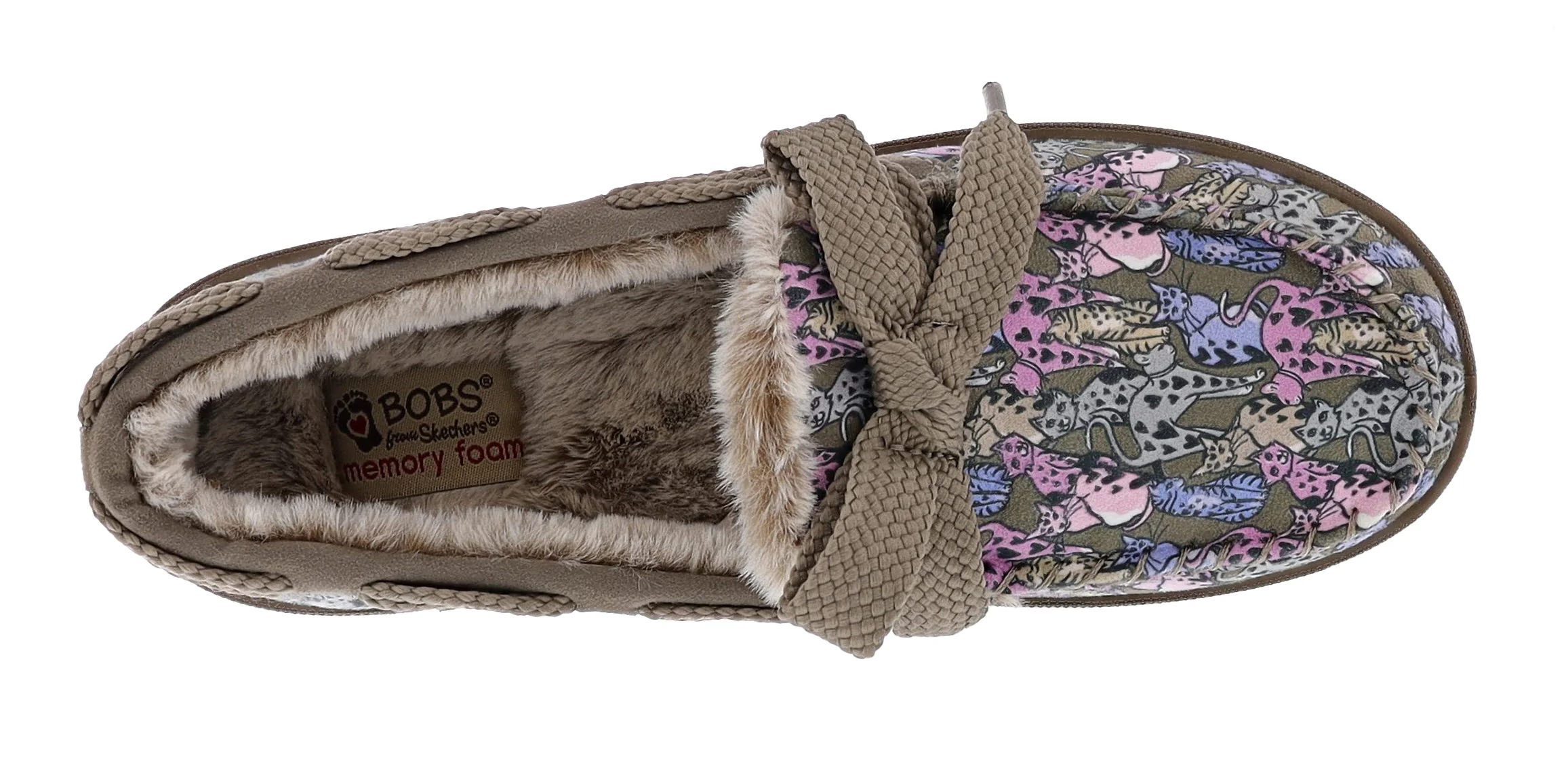 Skechers Women's Bobs Too Cozy Cats Meow Slip On Slippers - Image 6
