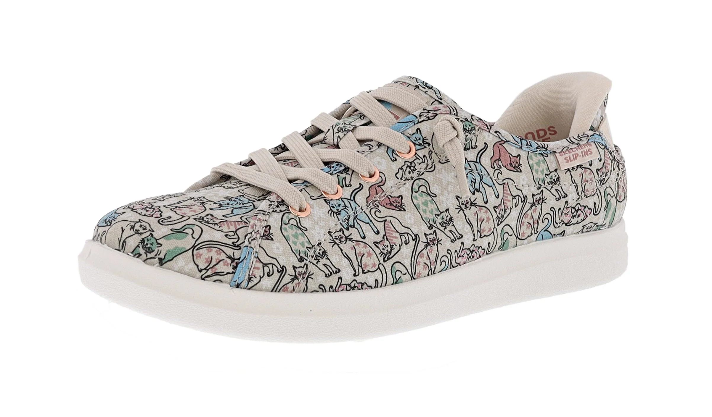 Skechers Women's Slip-Ins: Bobs D'vine- Flower Kitty Walking Shoes