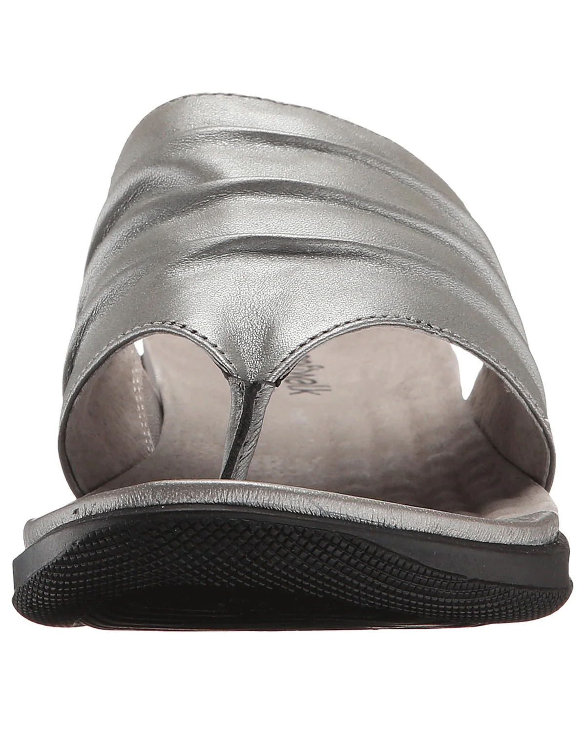 Softwalk Womens Summer Wide Width Leather Sandals Wedge Slides - Image 4