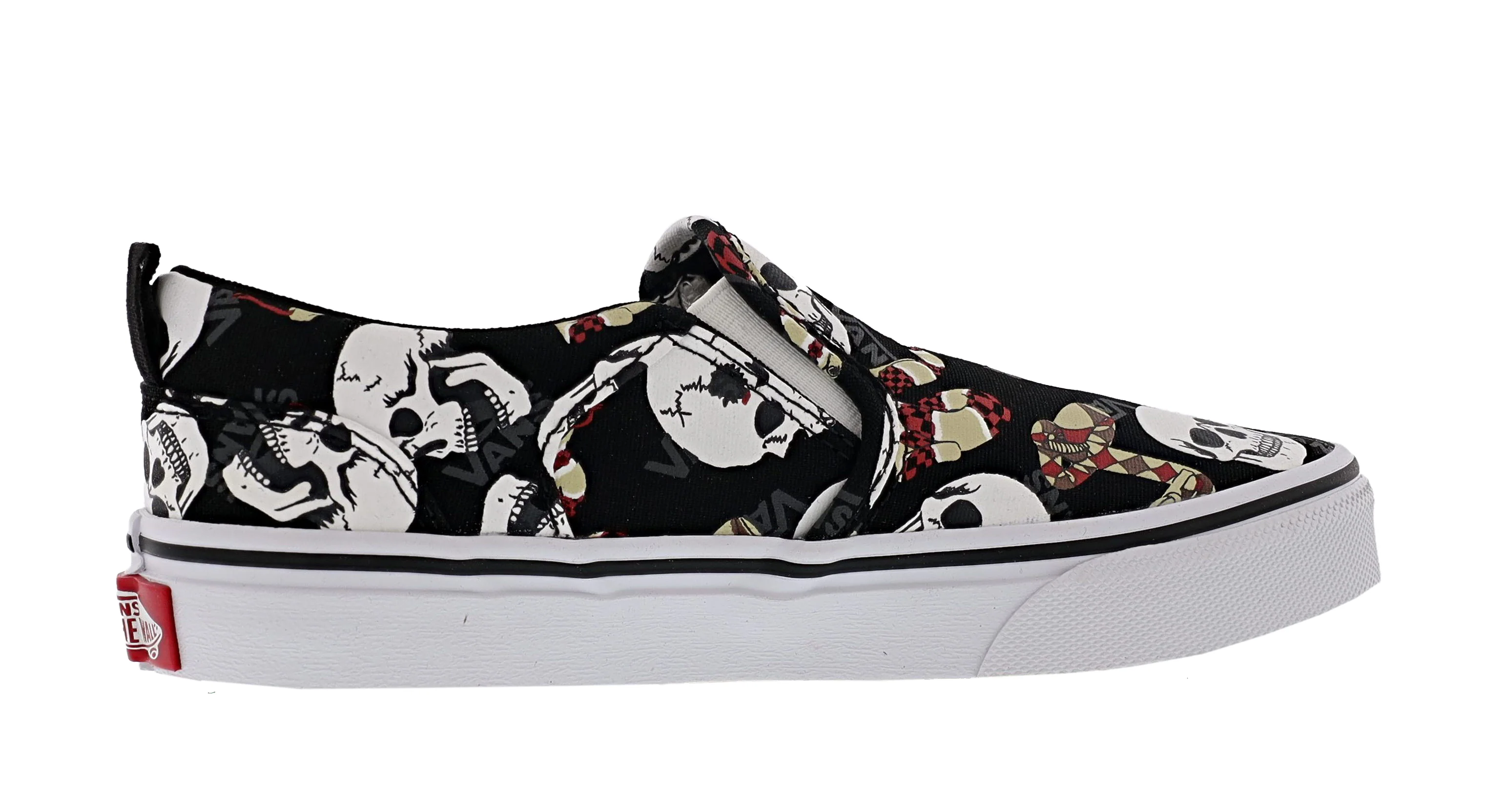 Vans Kid's Asher Graphic Print Slip On Sneakers - Image 2