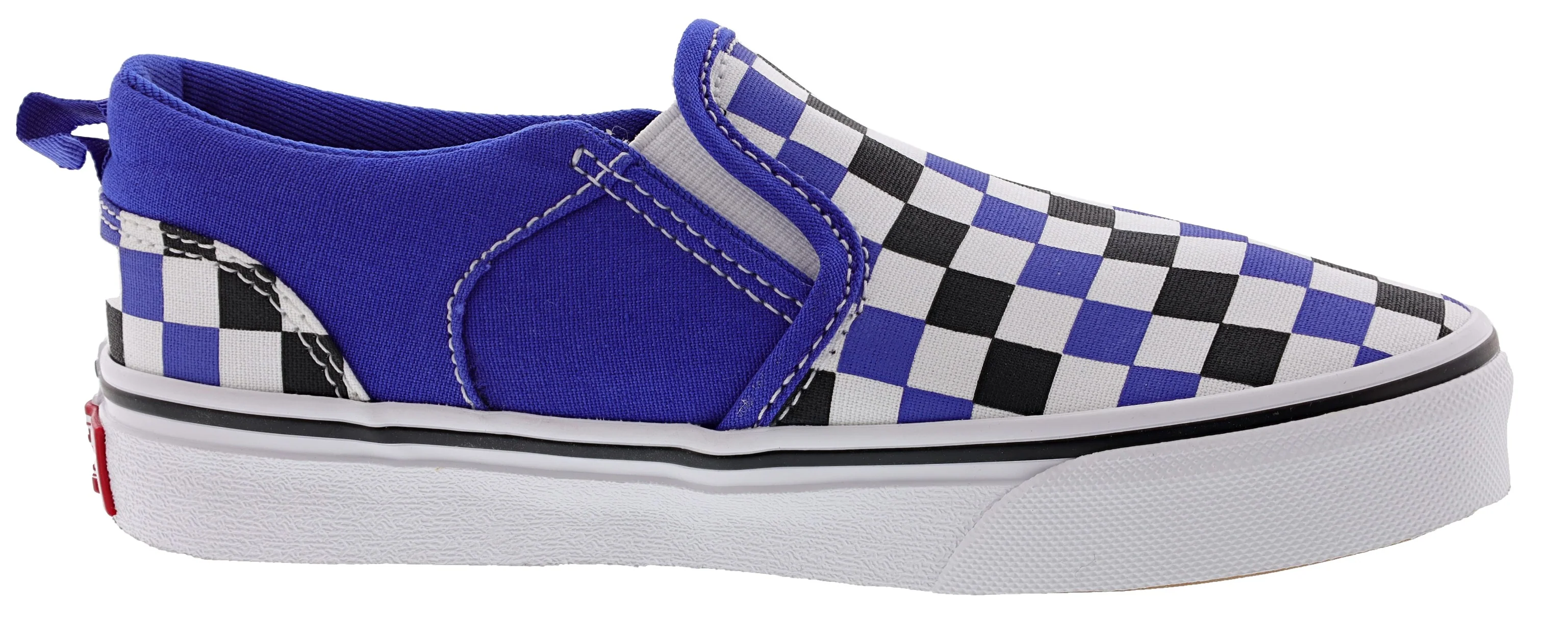 Vans Kid's Asher Checkerboard Slip On Sneakers - Image 12