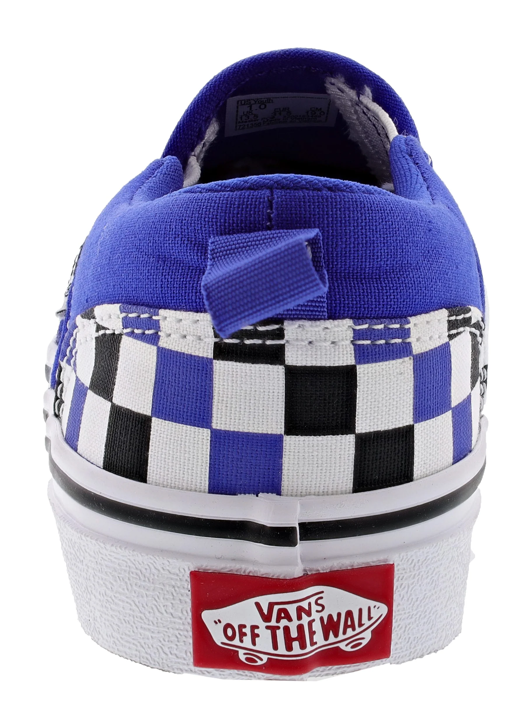 Vans Kid's Asher Checkerboard Slip On Sneakers - Image 14