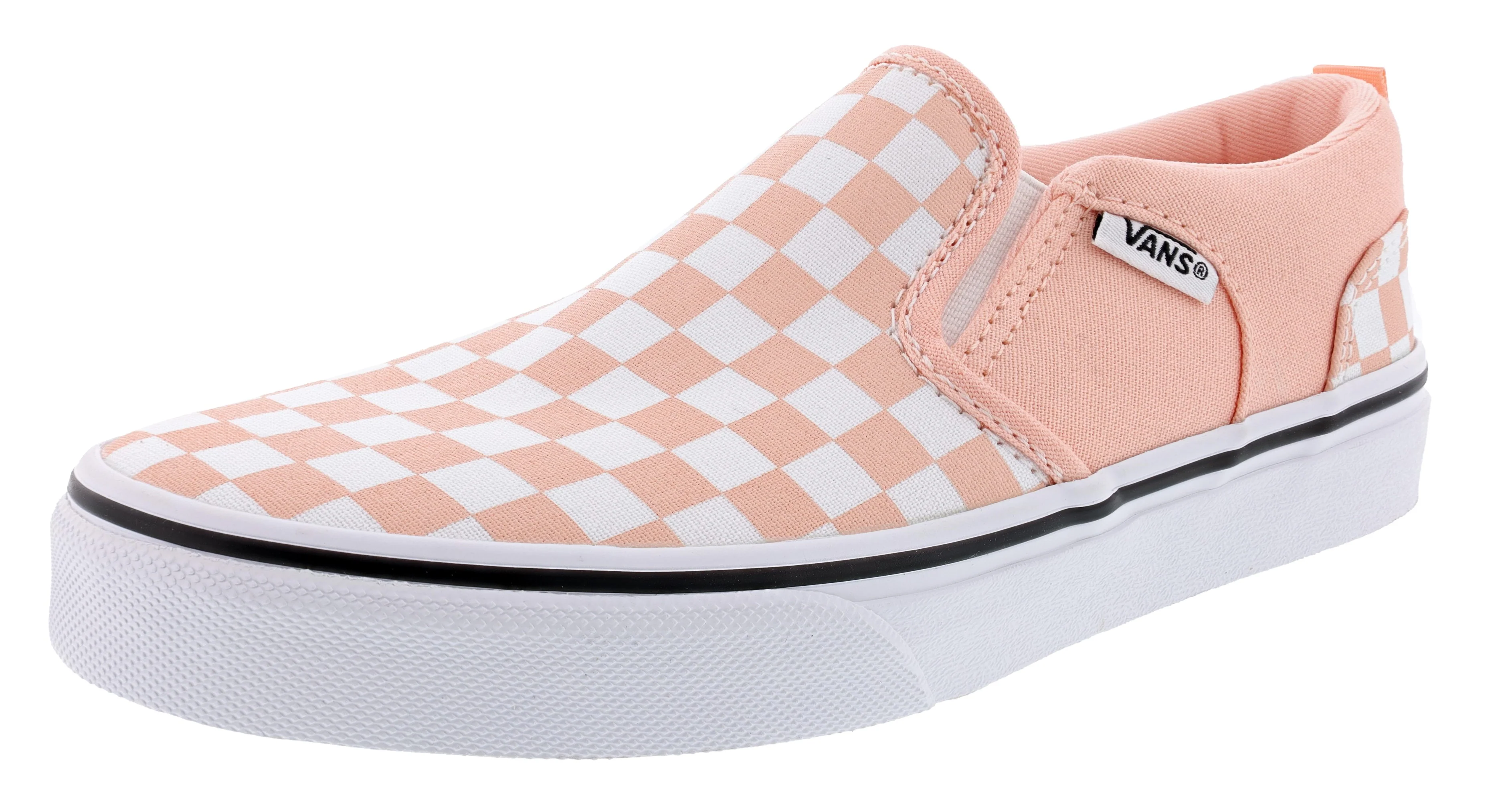 Vans Kid's Asher Checkerboard Slip On Sneakers - Image 16