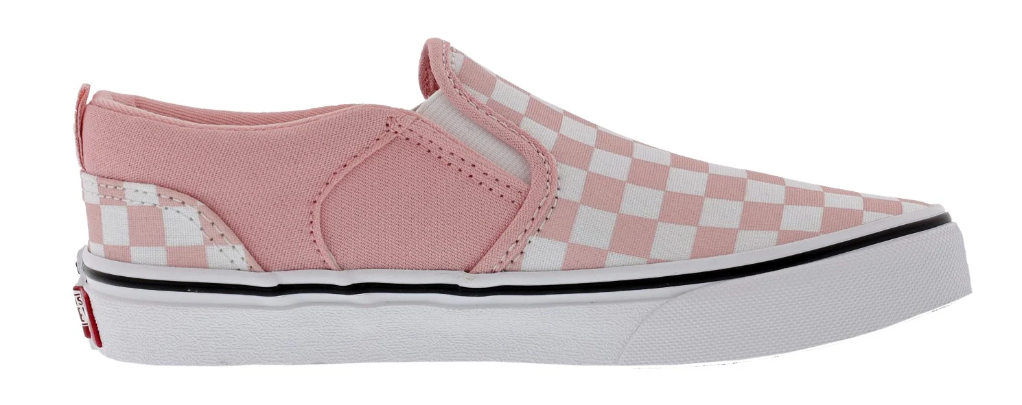 Vans Kid's Asher Checkerboard Slip On Sneakers - Image 22