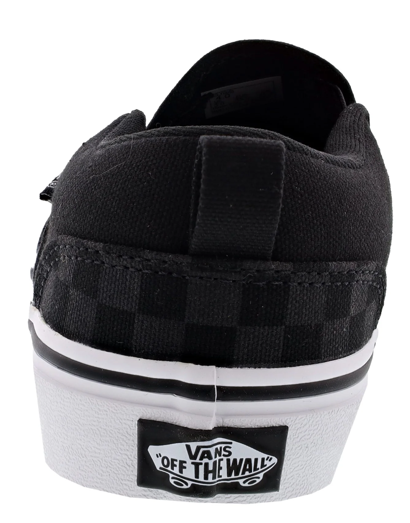 Vans Kid's Asher Checkerboard Slip On Sneakers - Image 4
