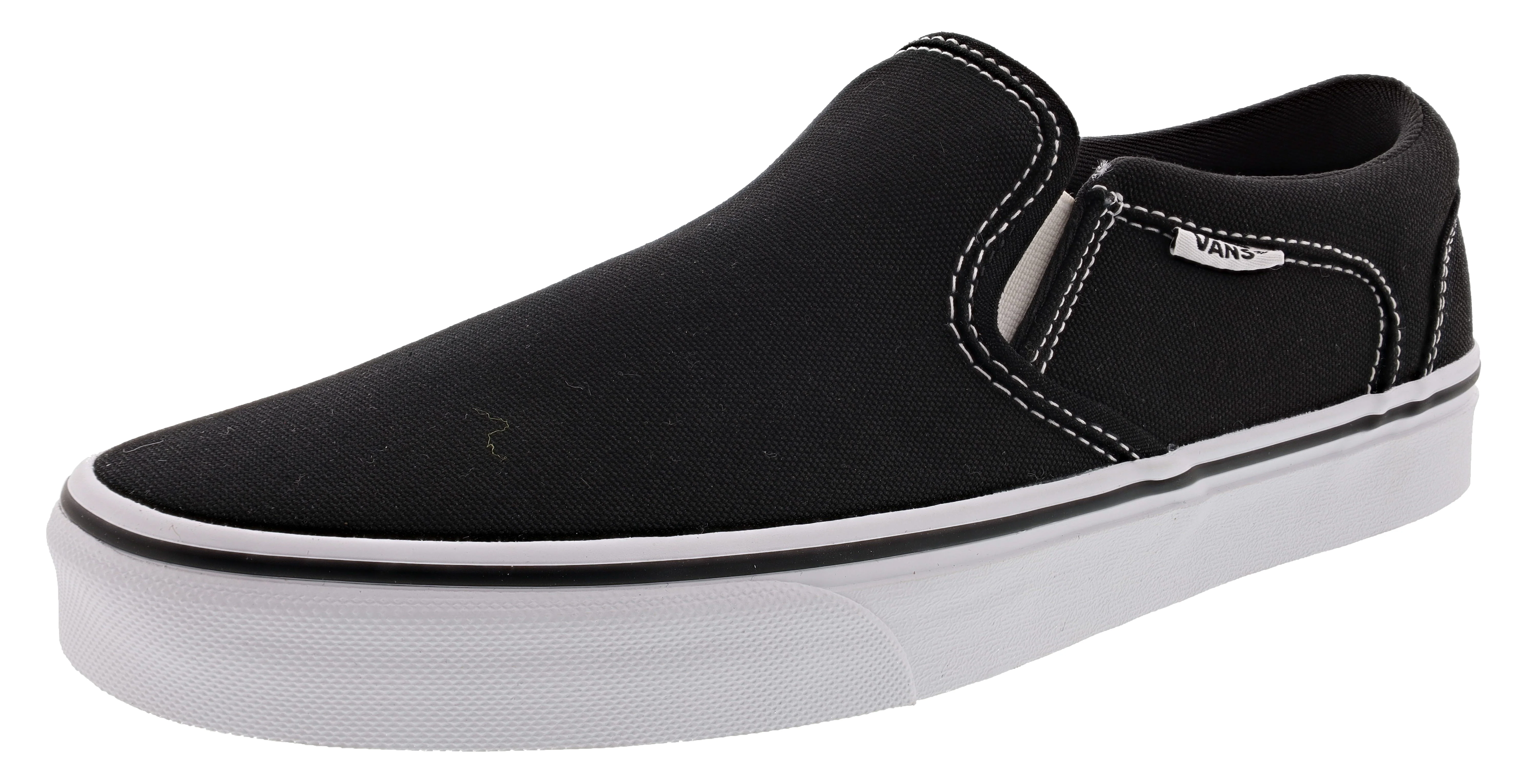 Vans Men's Asher Low Canvas Slip On Skating Shoes - Image 6