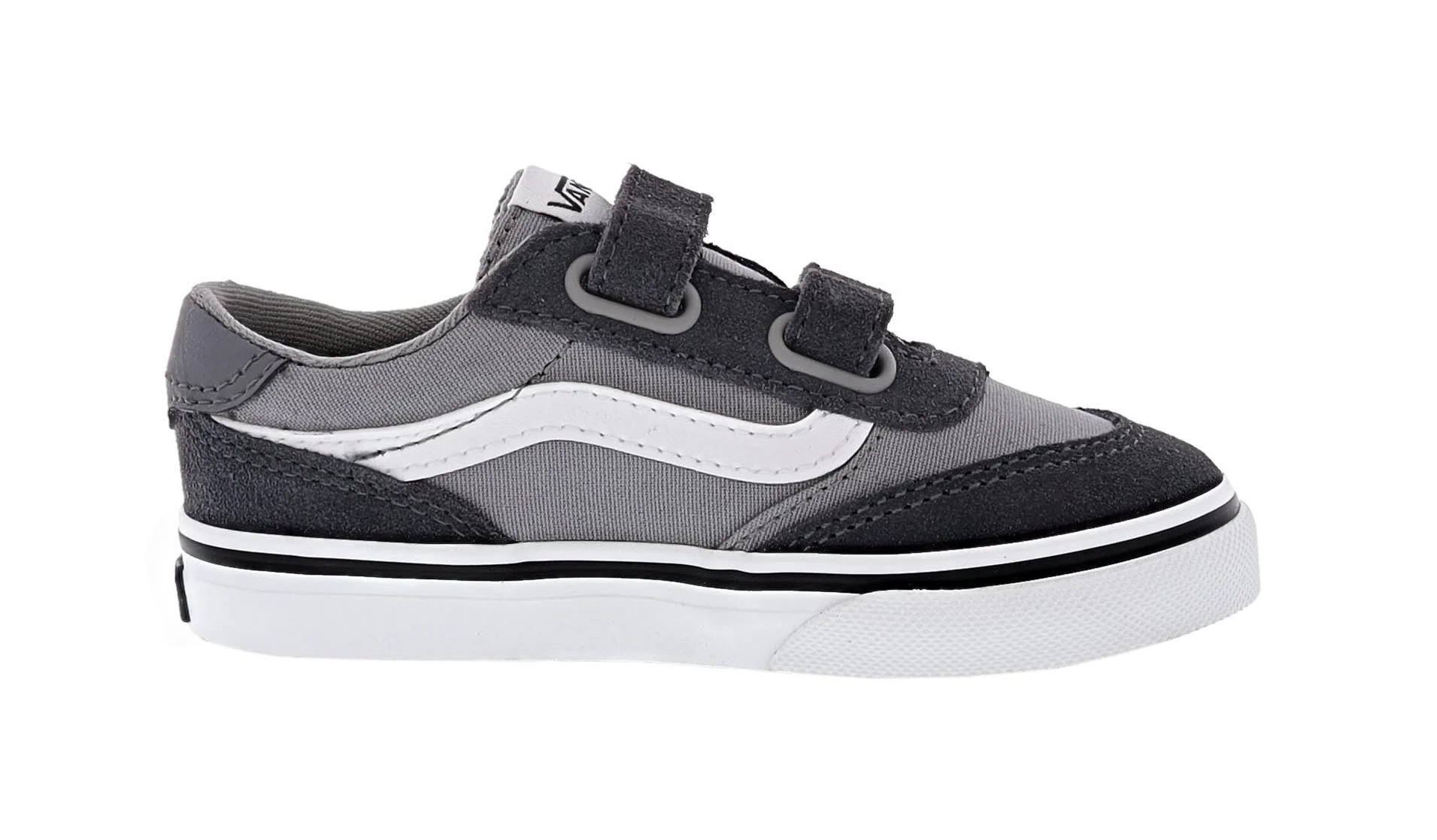 Vans Toddler's Brooklyn LS V Hook and Loop Strap Shoes - Image 2
